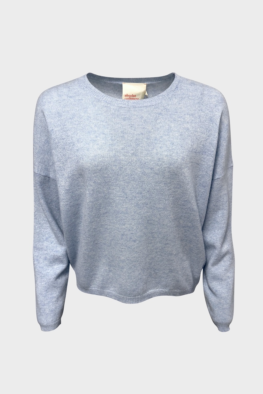 ABSOLUT CASHMERE Round Sweater in Icy Blue