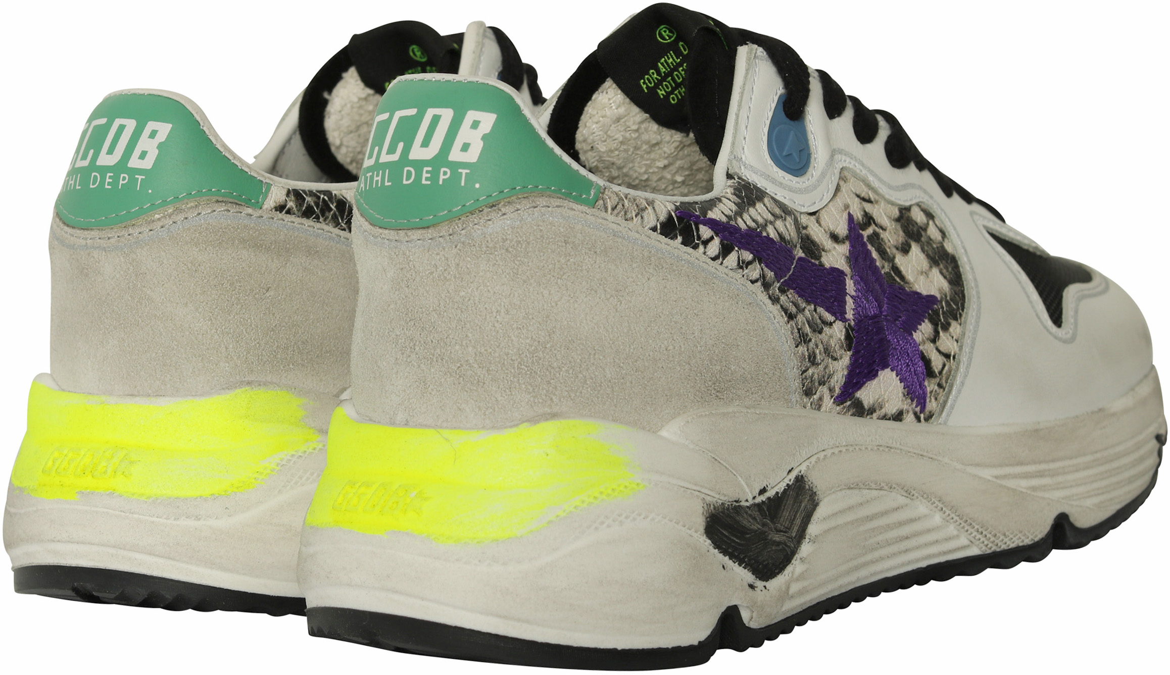 Golden Goose Sneakers Running Natural Snake