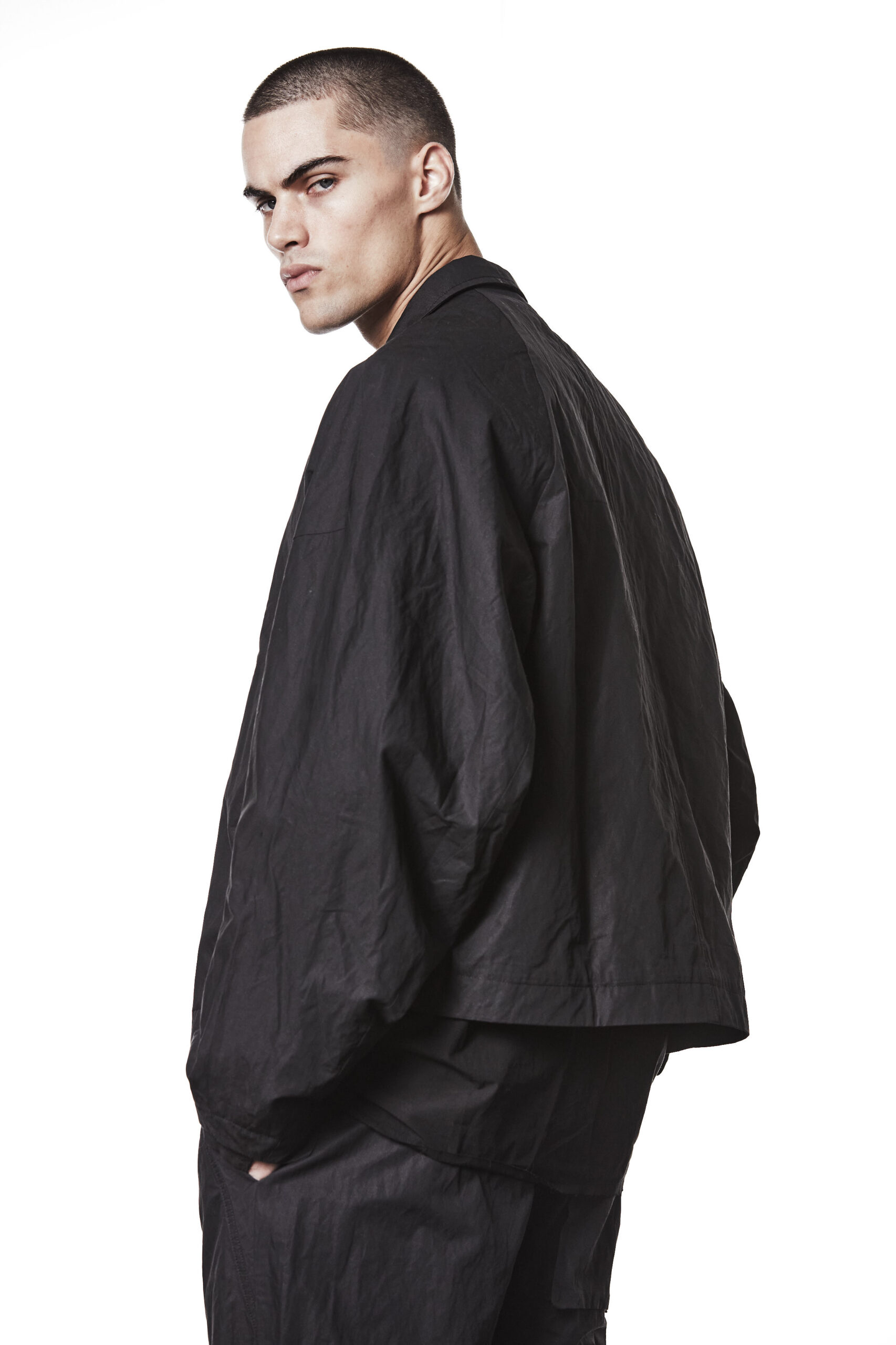 THOM KROM Cotton Suit Jacket in Black