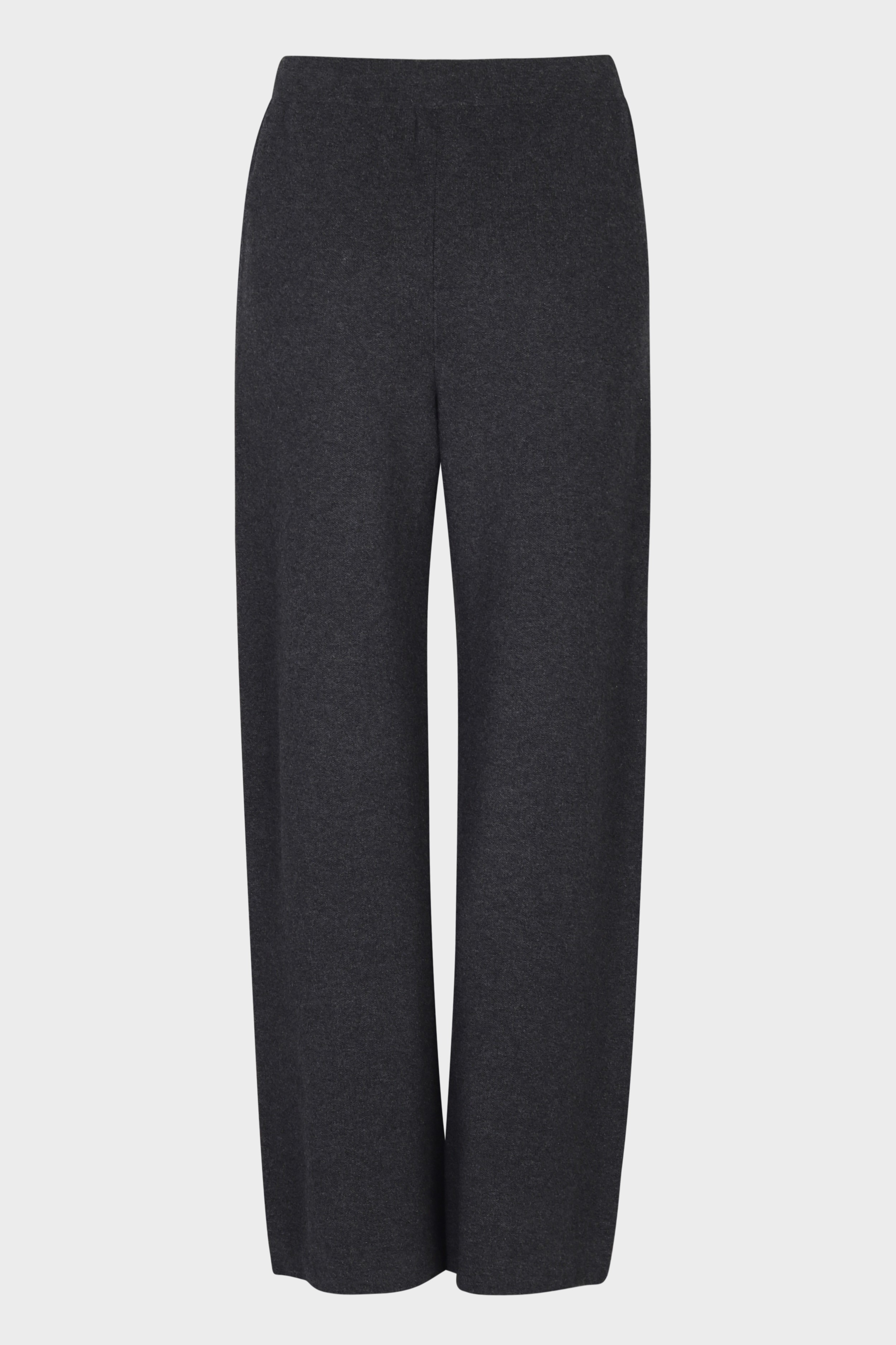 FLONA Cotton/ Cashmere Knit Pant in Dark Grey M