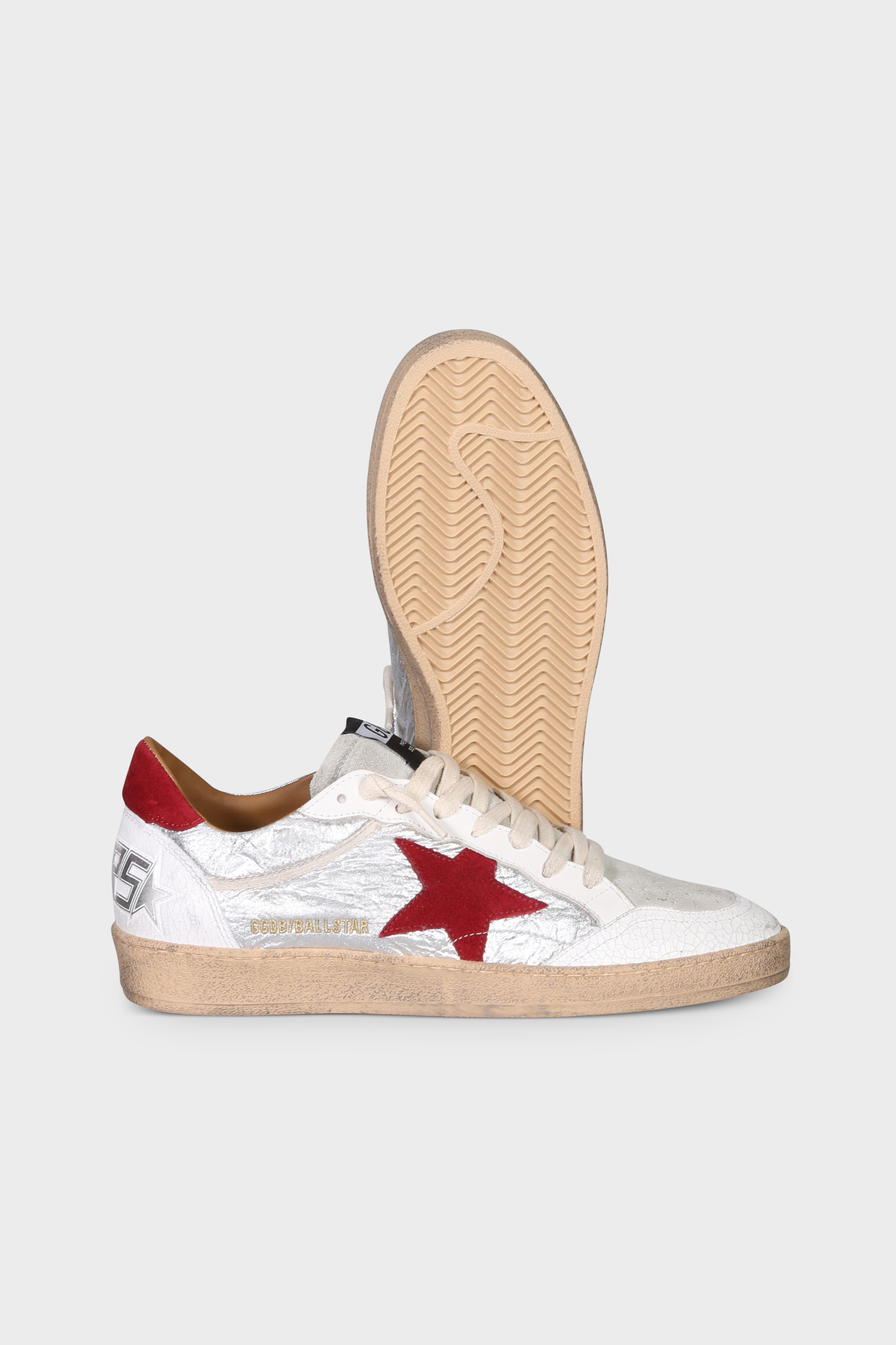 GOLDEN GOOSE Ballstar Grey/Red
