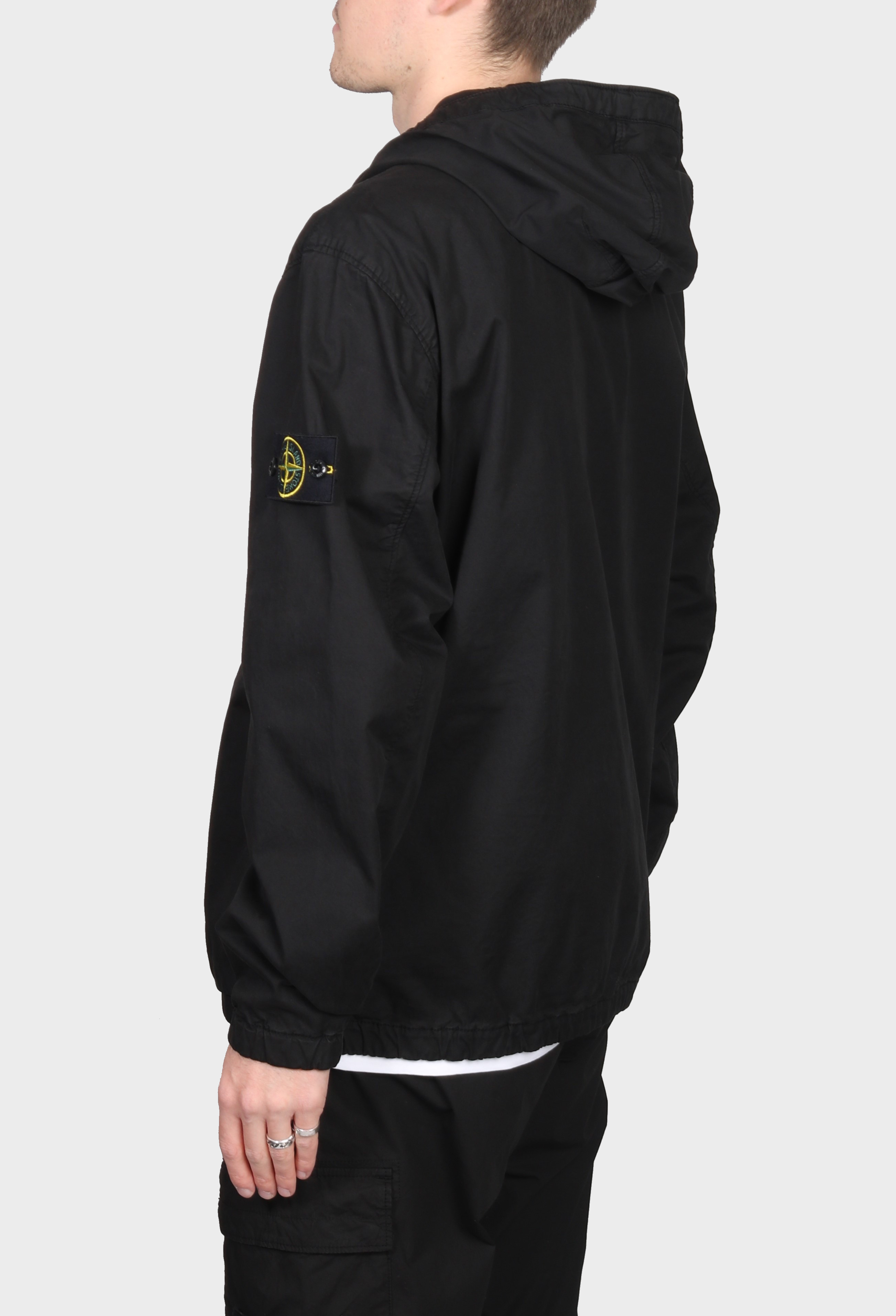 STONE ISLAND Supima® Cotton Twill Jacket in Black S