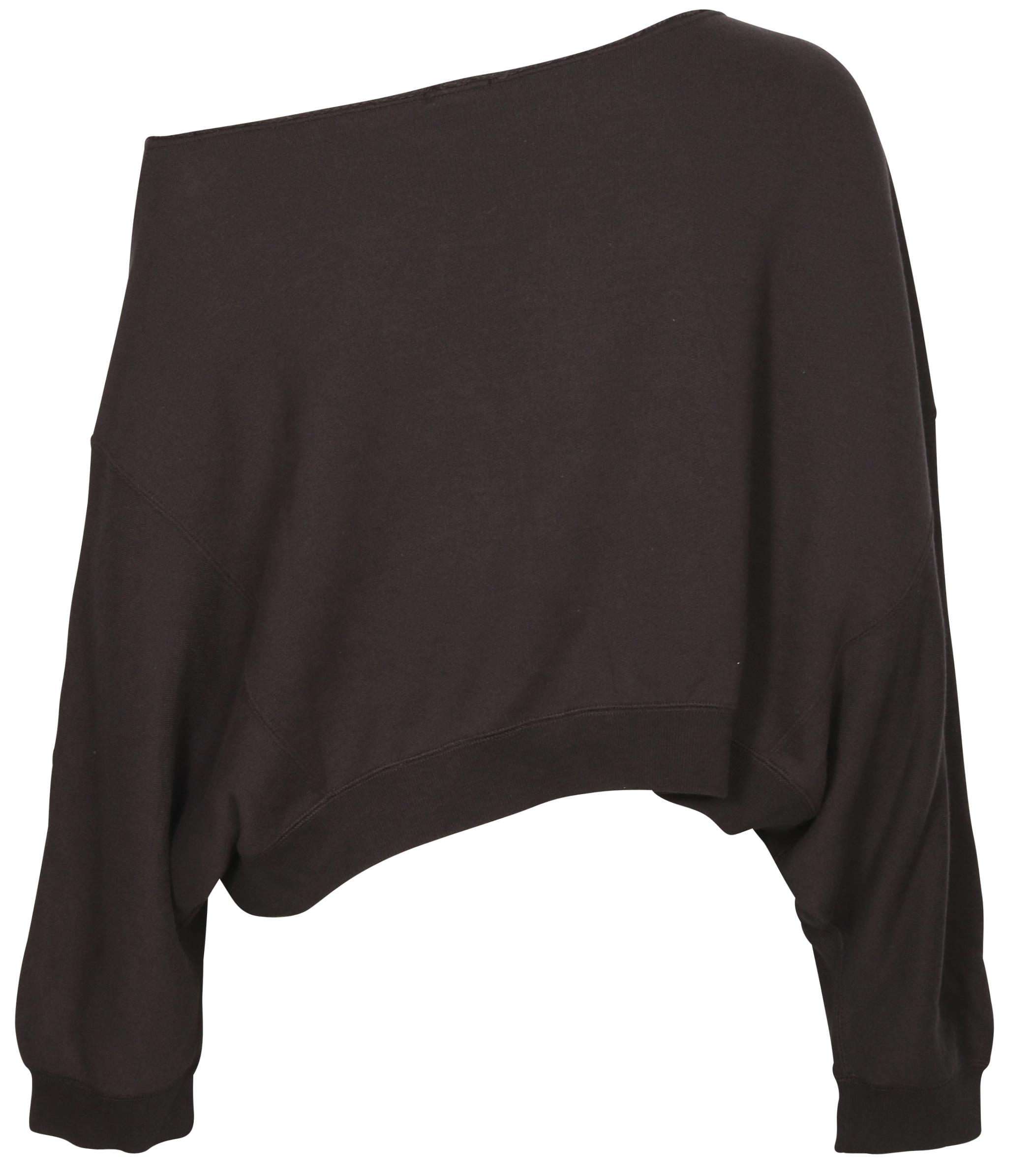 R13 Off Shoulder Sweatshirt Patti Vintage Black XS