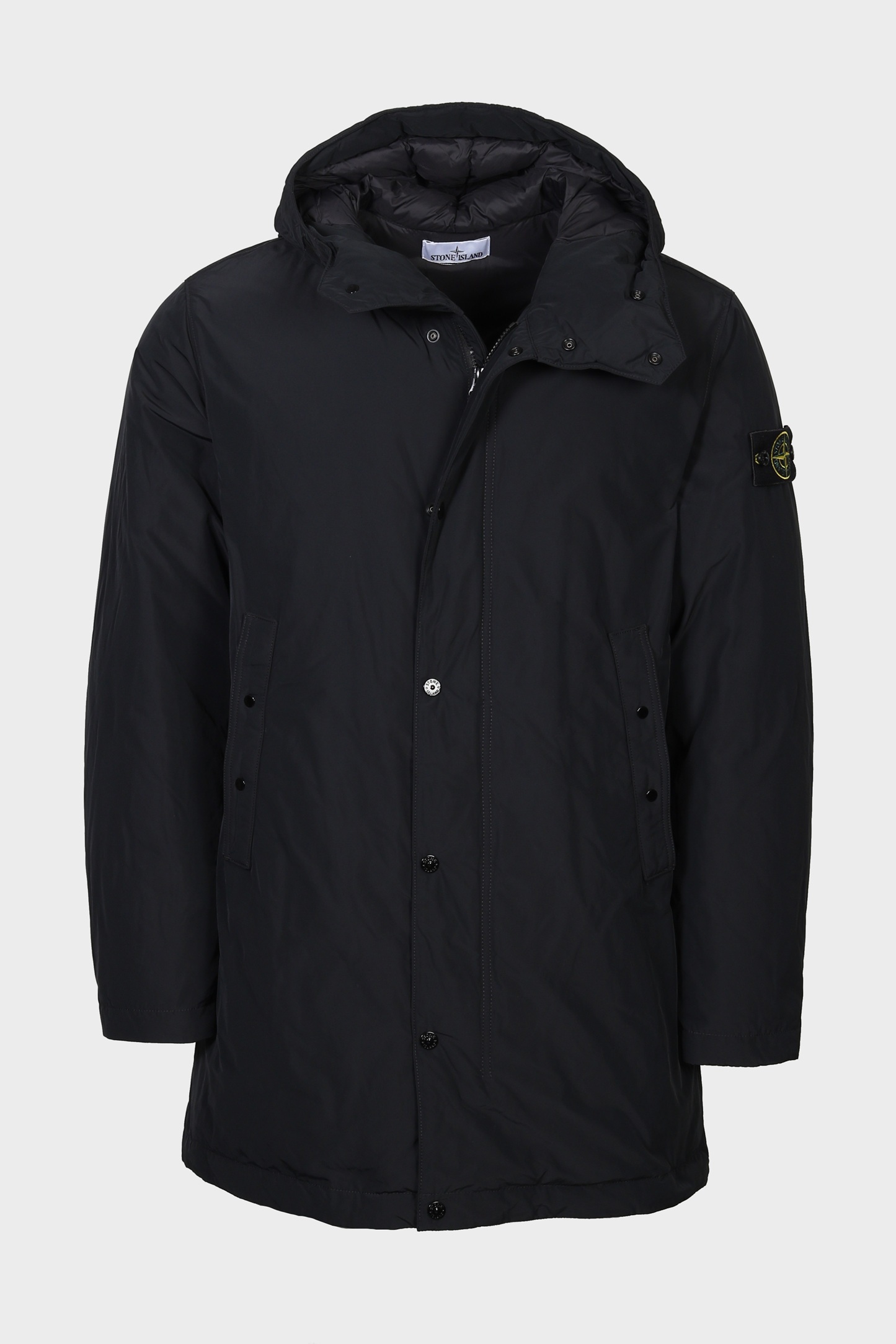 STONE ISLAND Micro Reps Hooded Parka in Black