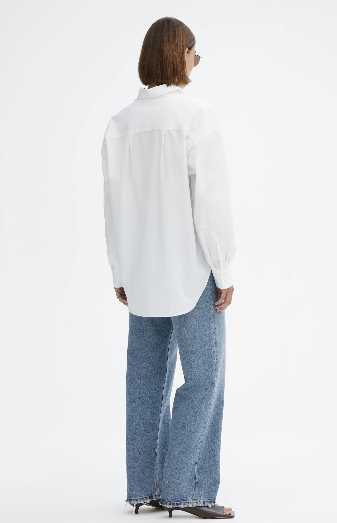 DAGMAR Classic Cotton Shirt in White 36