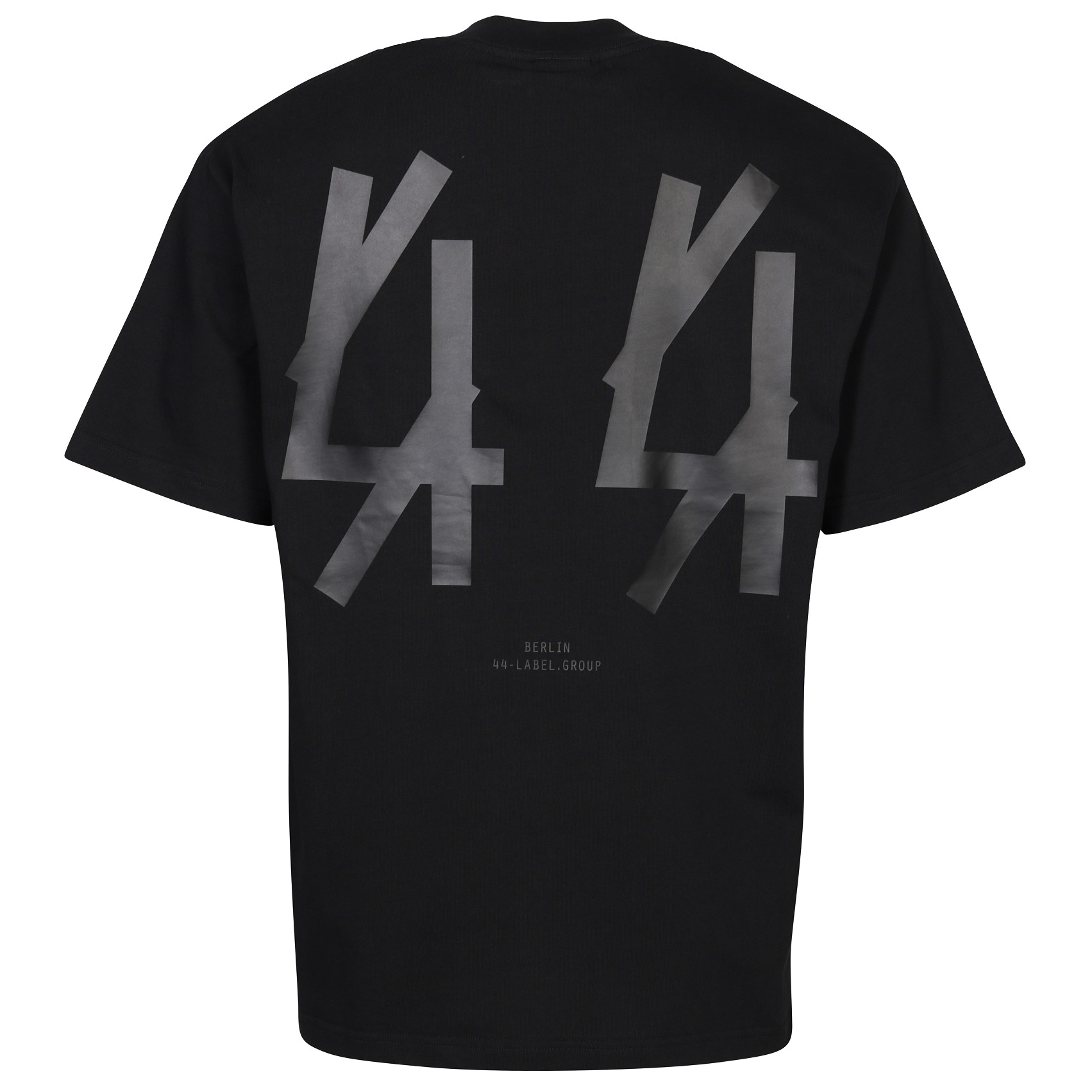 44 LABEL GROUP Original T-Shirt in Black/Black Backprint