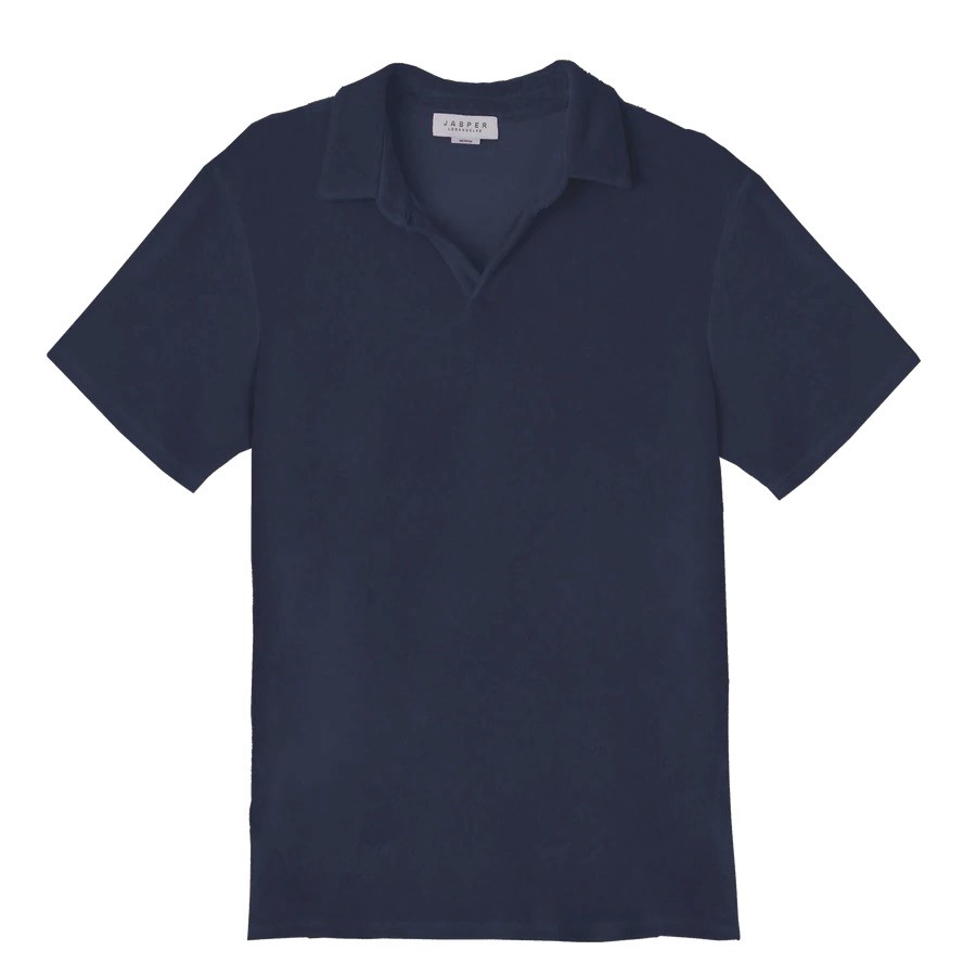 Jasper Los Angeles Terry Polo Fairfax in Navy S