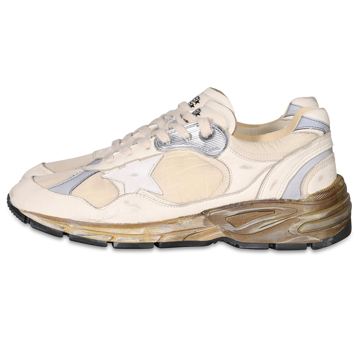 GOLDEN GOOSE Running Dad Star in White/Beige 39