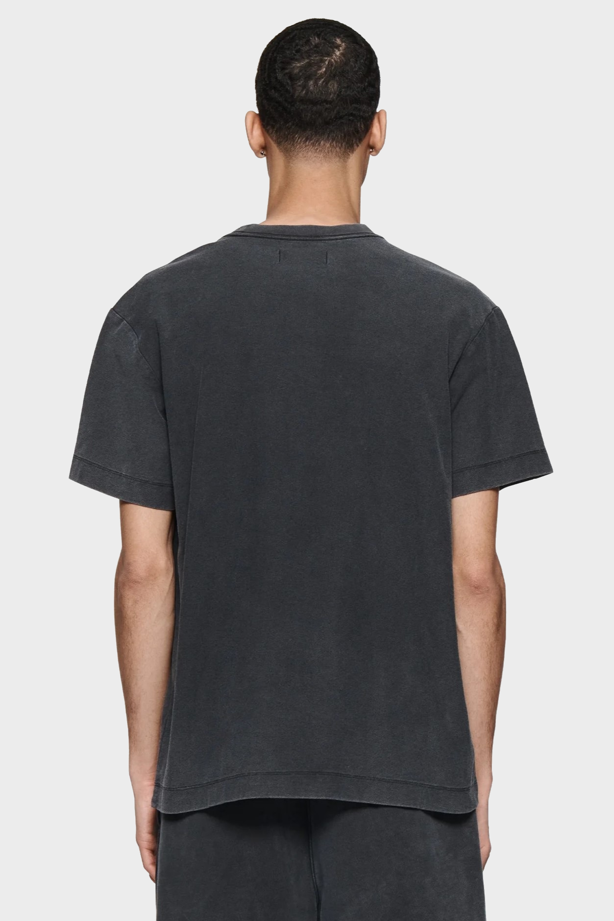 PURPLE-BRAND Heavy Cotton Logo T-Shirt in Washed Black