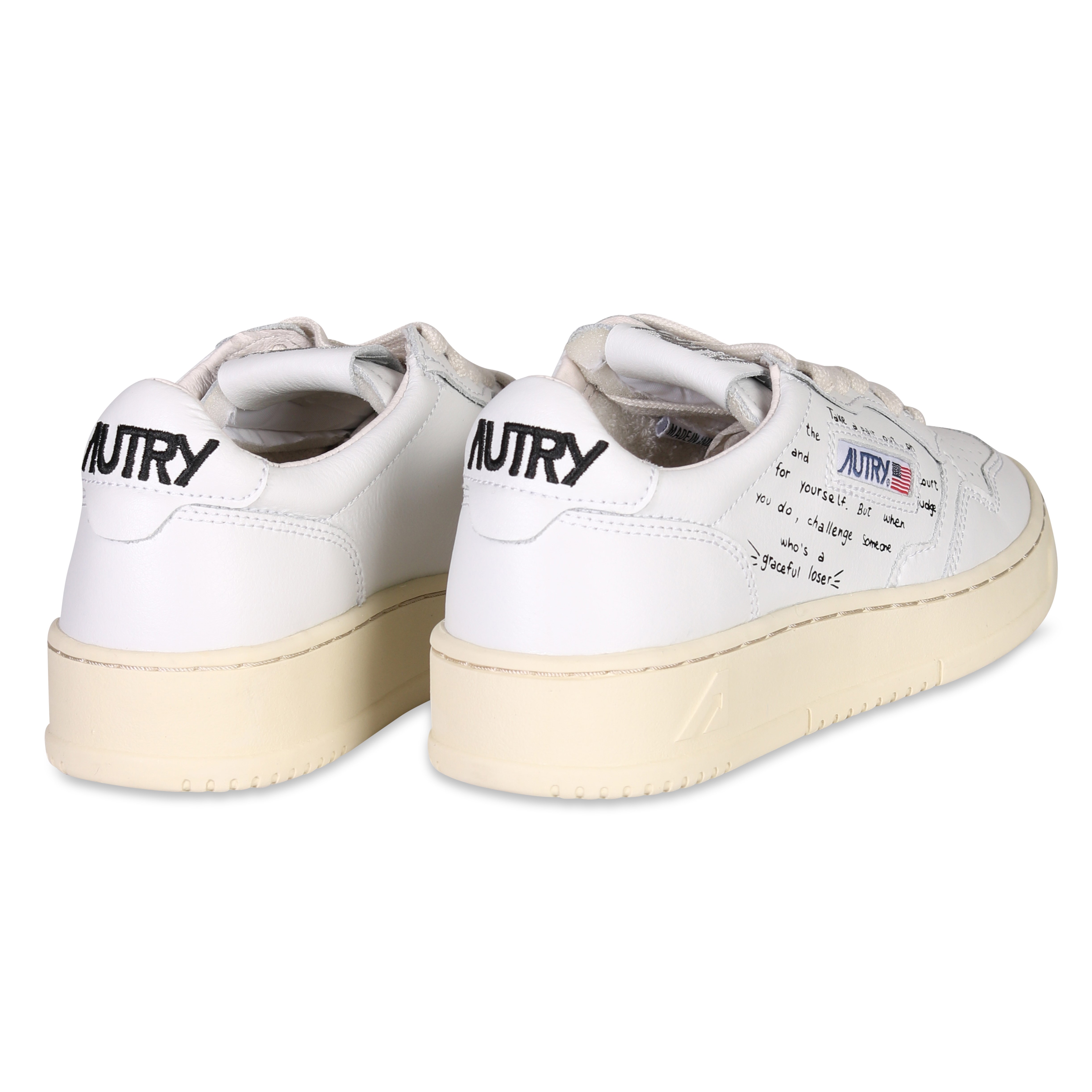 Autry Action Shoes Written Low Sneaker White/Black 41