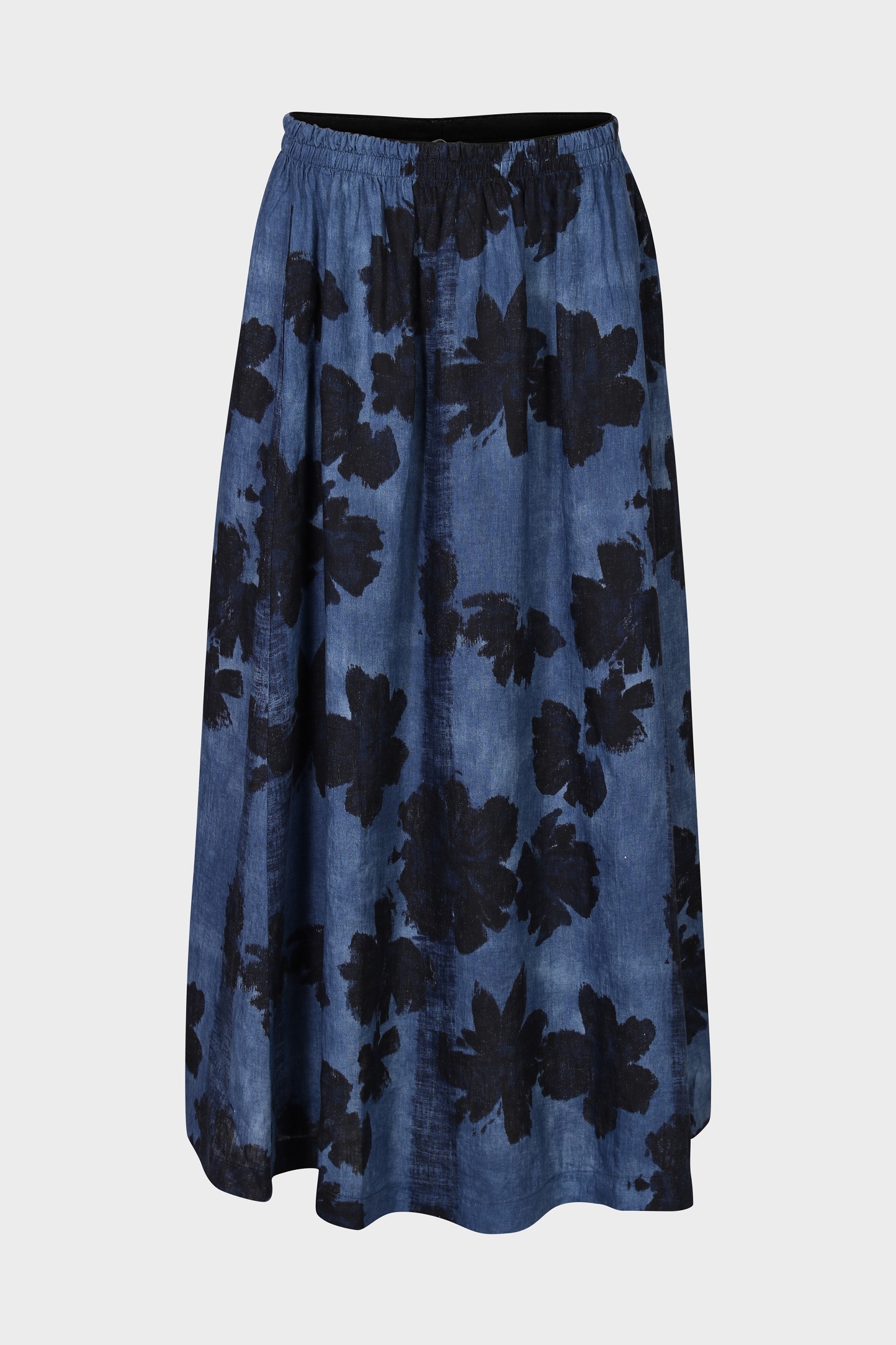 TANDEM Linen Maxi Skirt in Blue TANDEM Linen Maxi Skirt in Blue