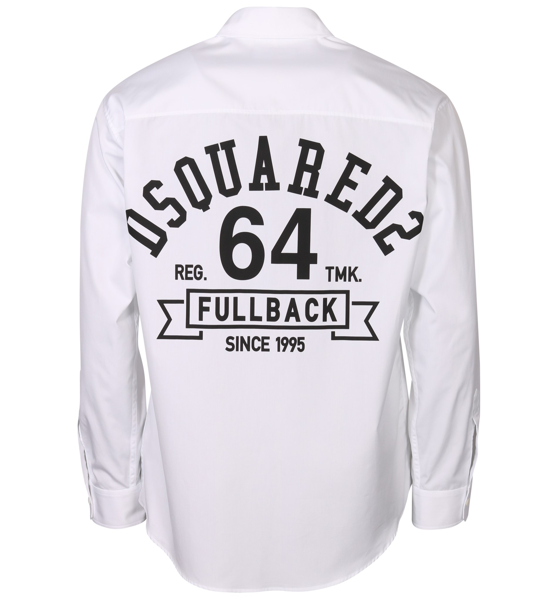 DSQUARED2 Dropped Shoulder College Shirt Backprinted