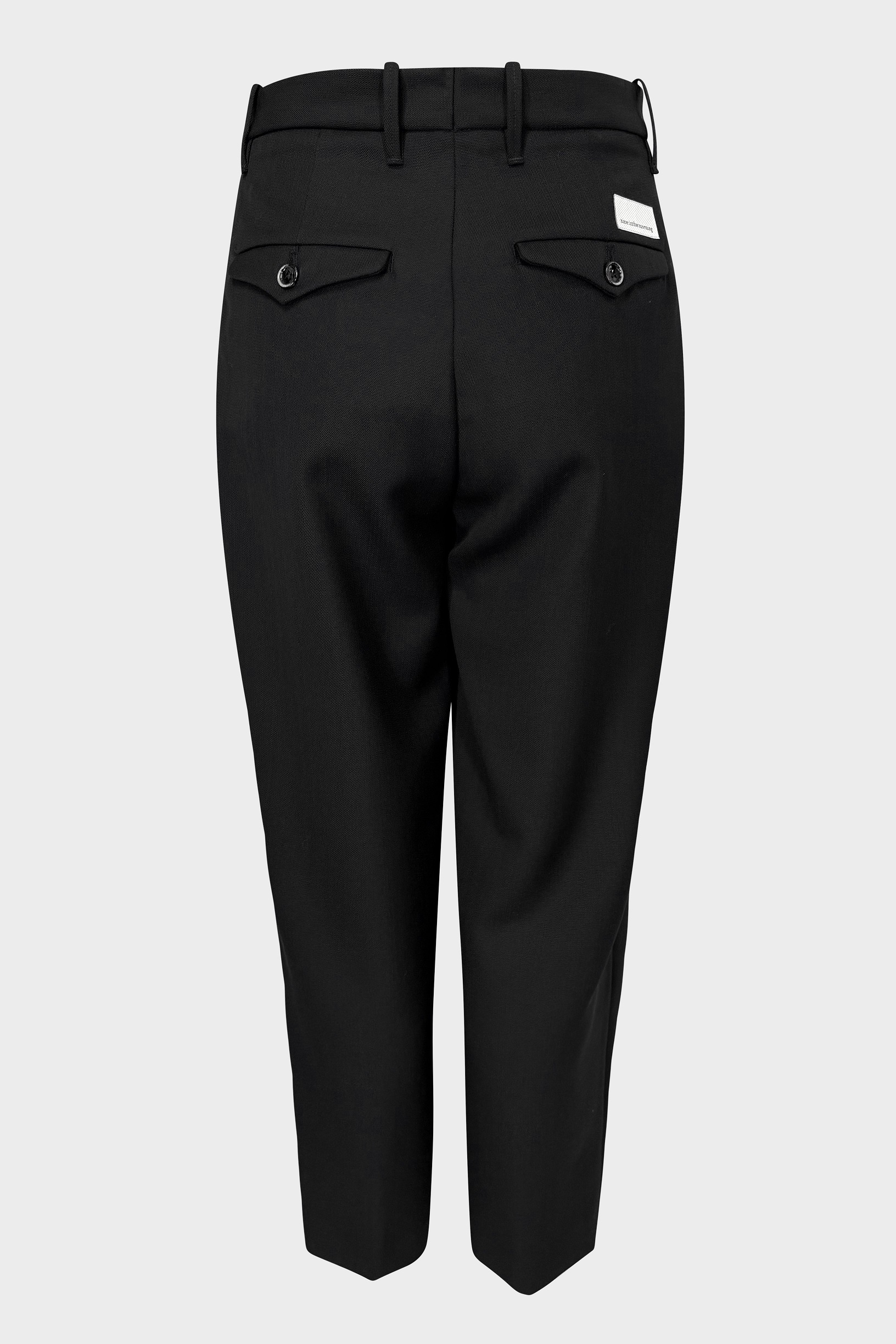 NINE:INTHE:MORNING Structured Wool Pant in Black