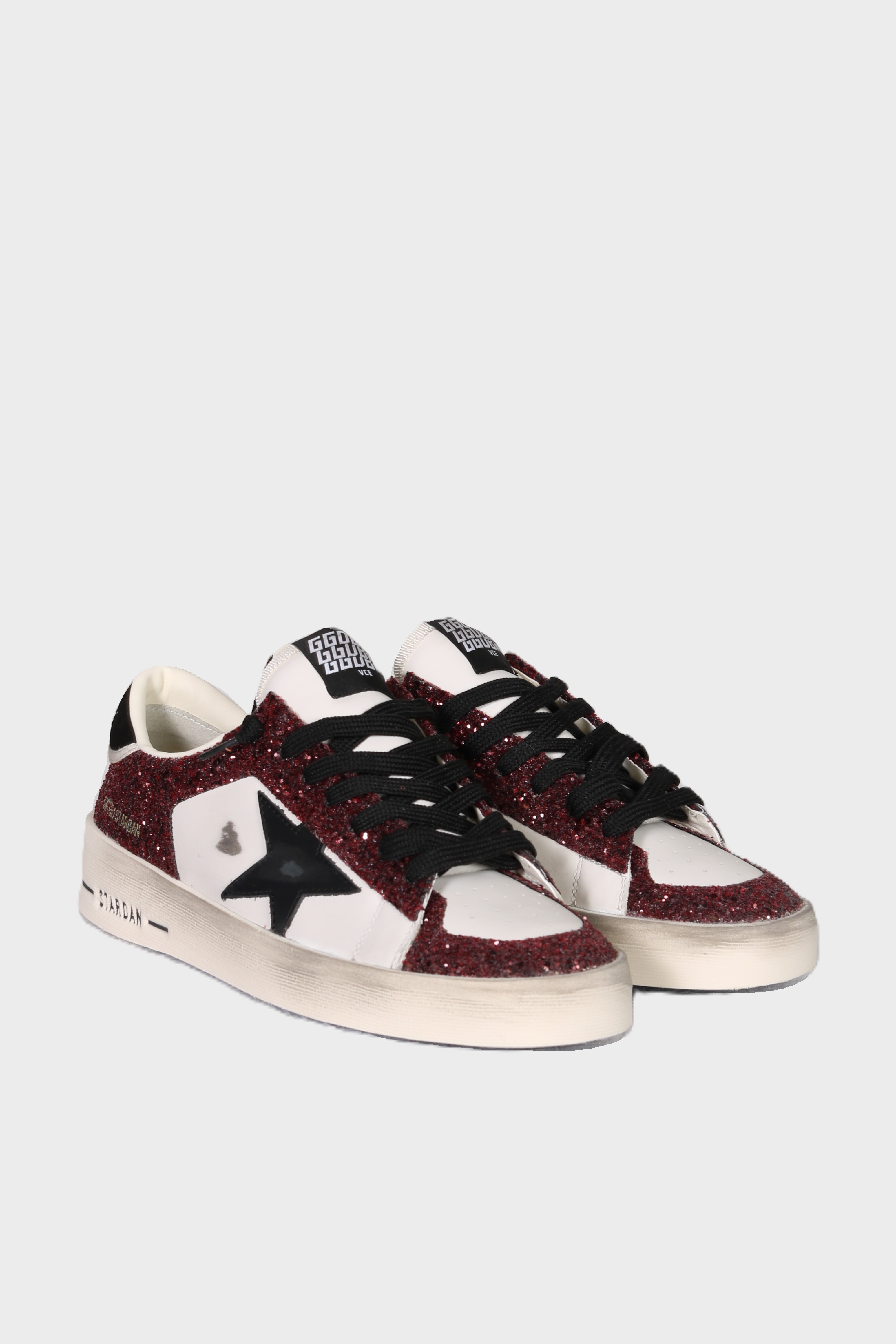 GOLDEN GOOSE Stardan in Bordeaux/Black/White