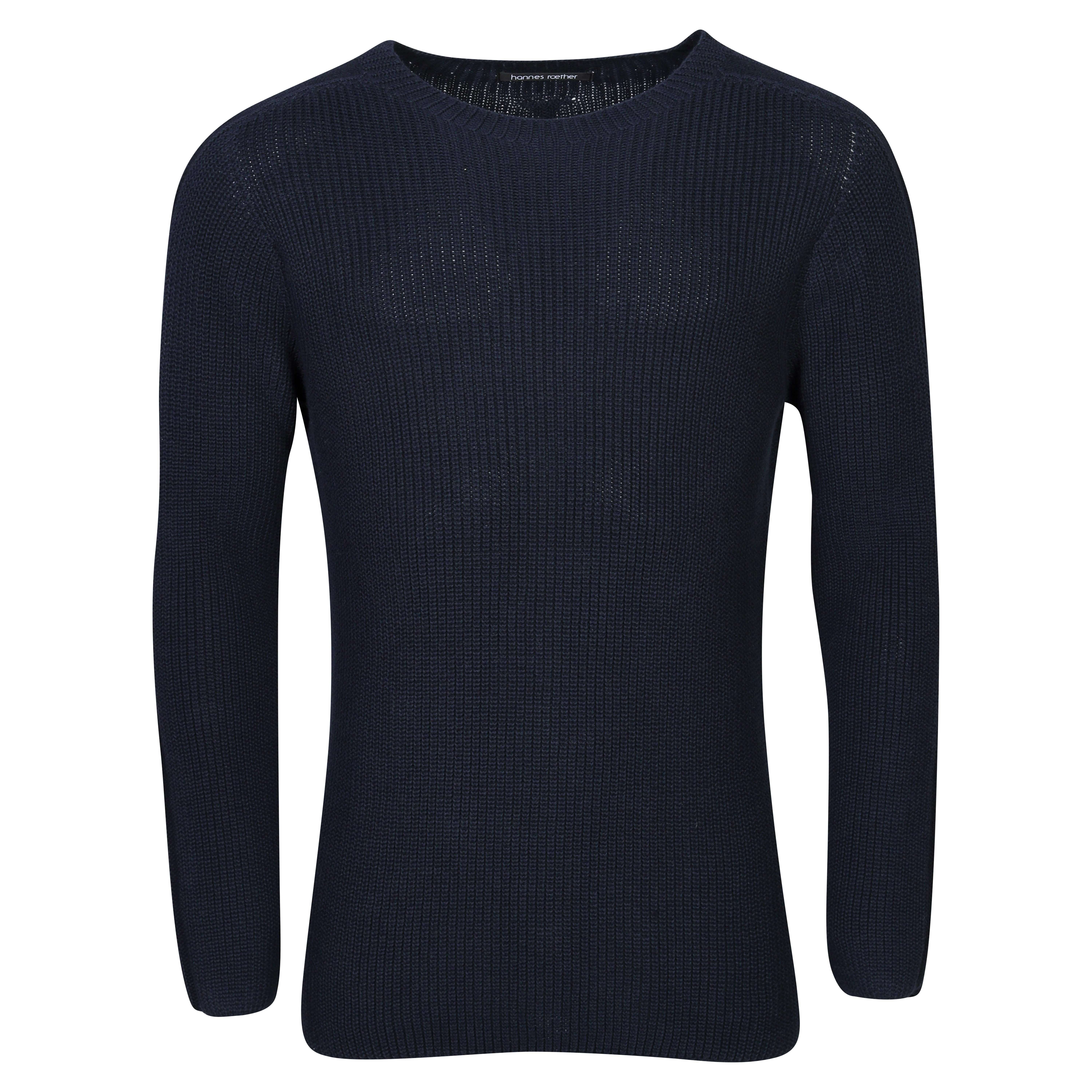 Hannes Roether Cotton Sweater in Blue