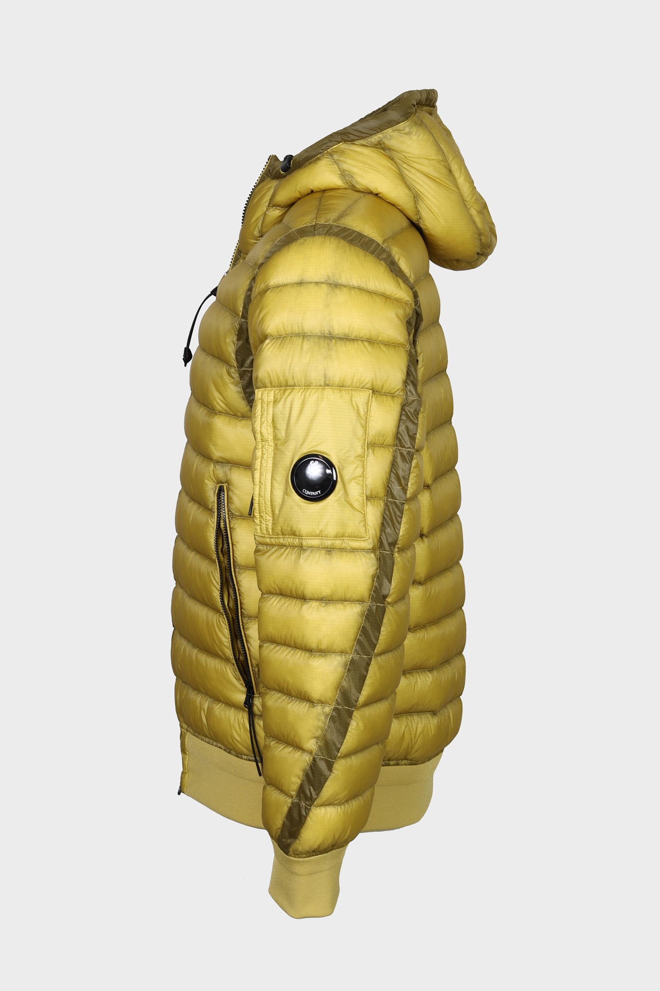 C.P. COMPANY D.D. Shell Hodded Light Down Jacket in Antique Moss