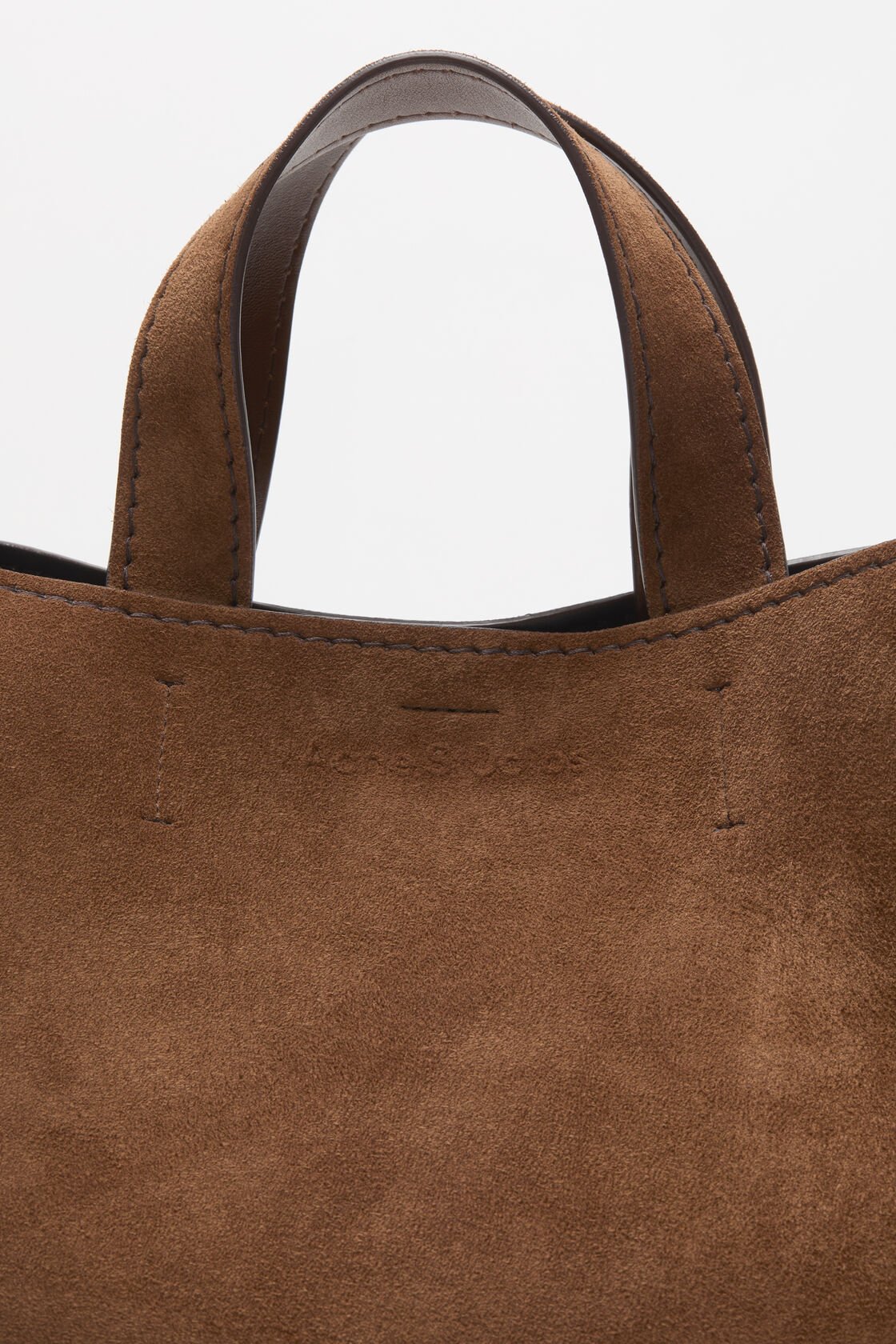 ACNE STUDIOS Musubi Tote Bag in Cognac Brown