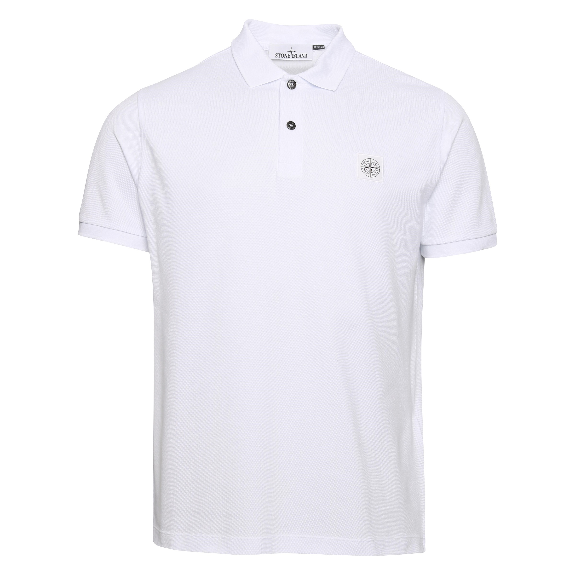 Stone Island Regular Fit Polo Shirt in White M