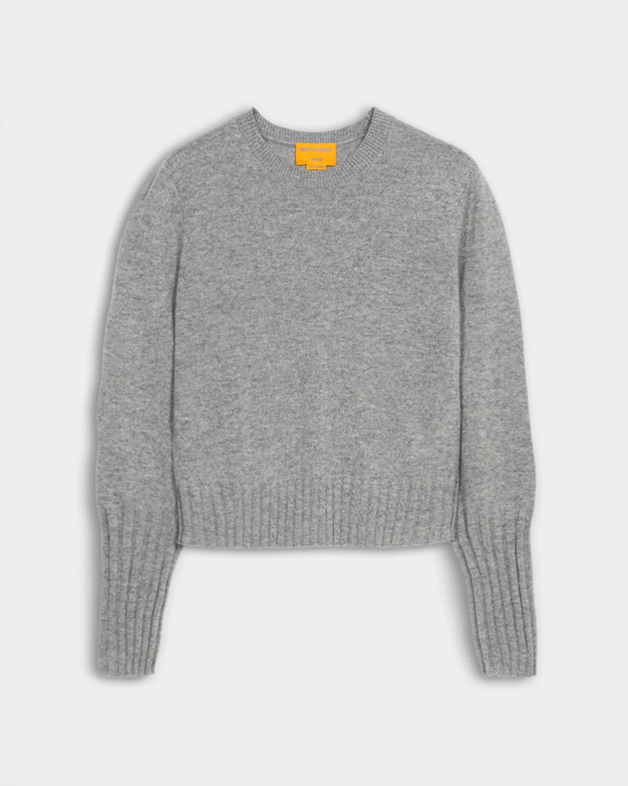 GUEST IN RESIDENCE Shrunken Crewneck Sweater in Heather Grey L