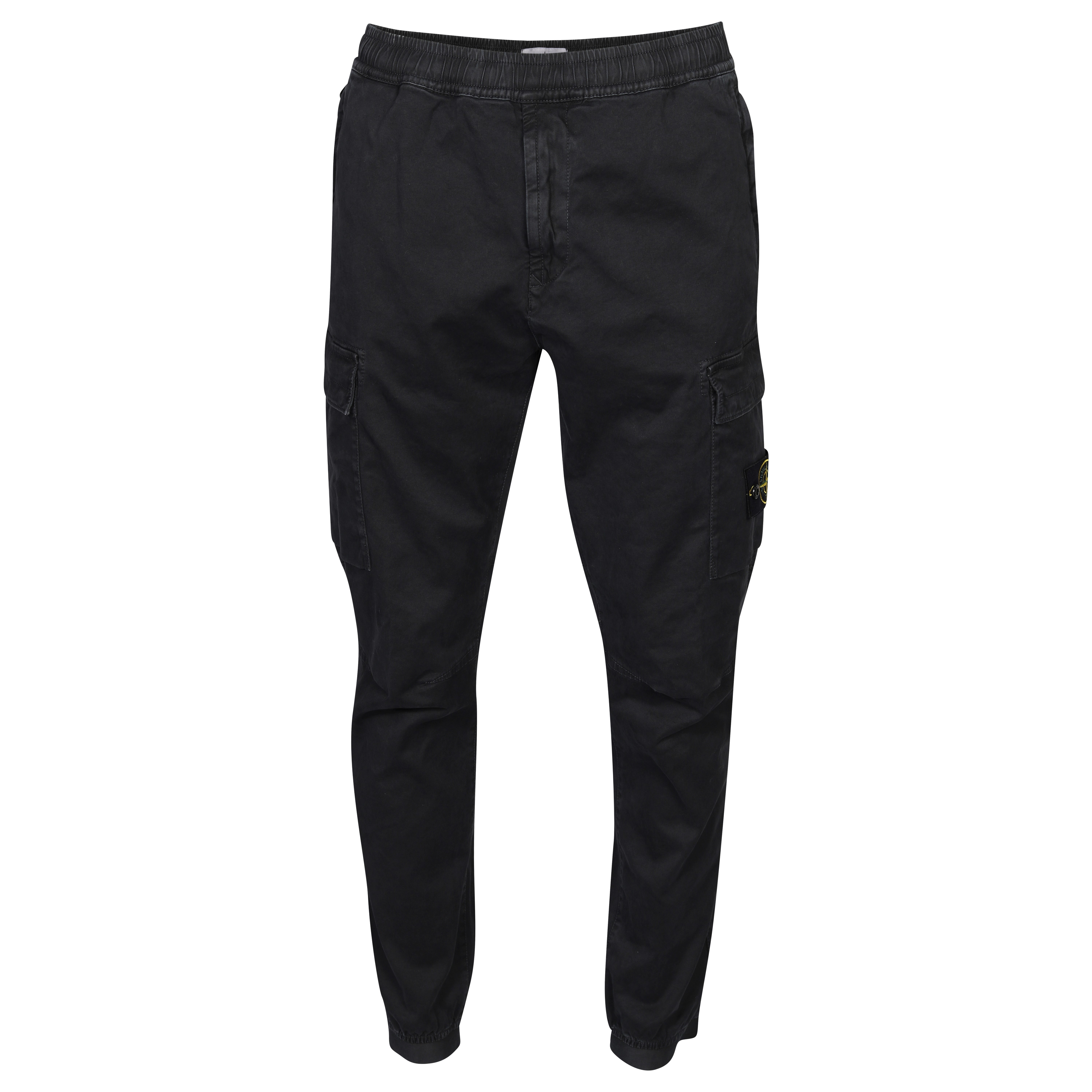 Stone Island Cargo Pant in Washed Black