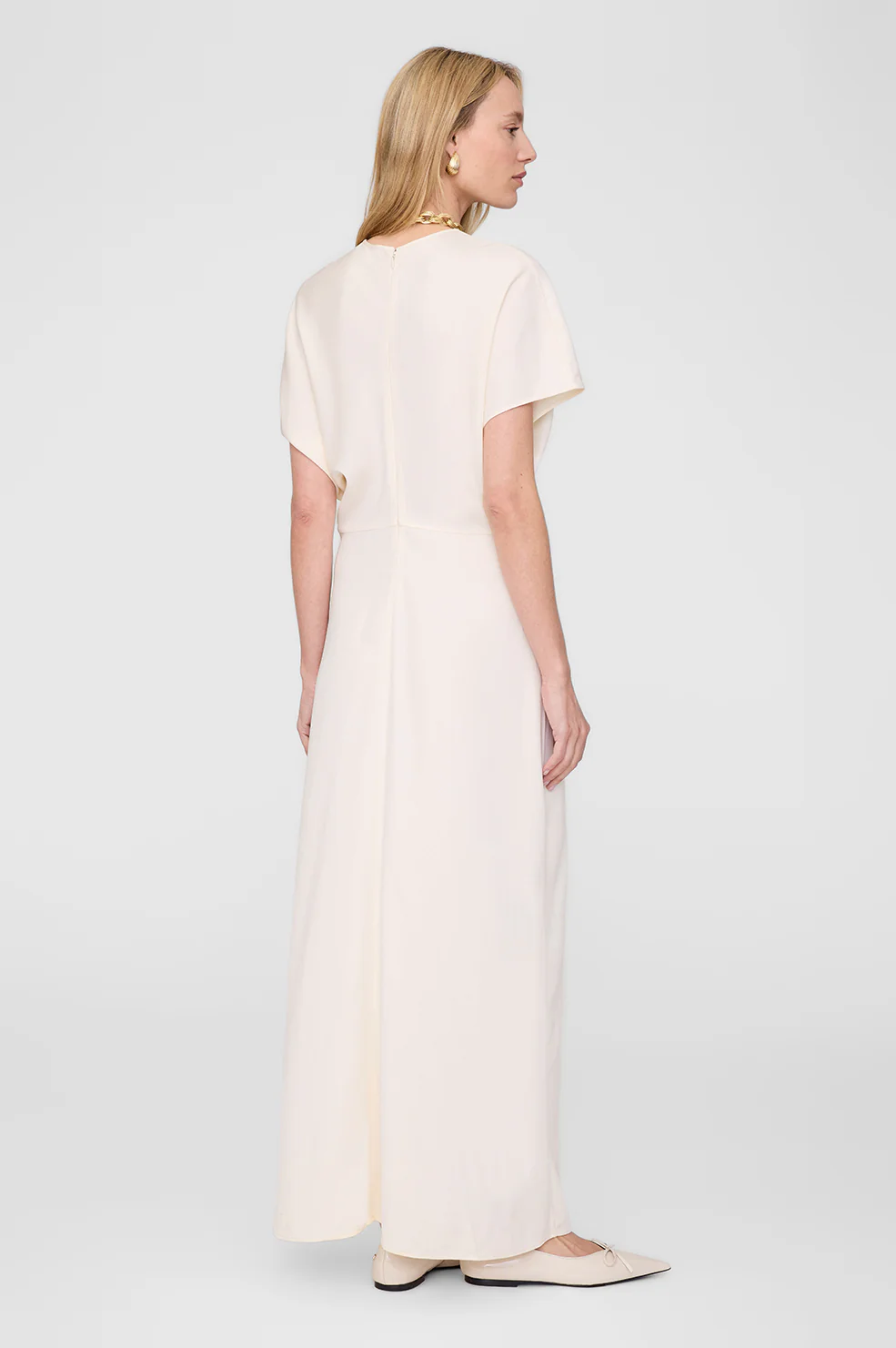 ANINE BING Viscose Dress in Ivory