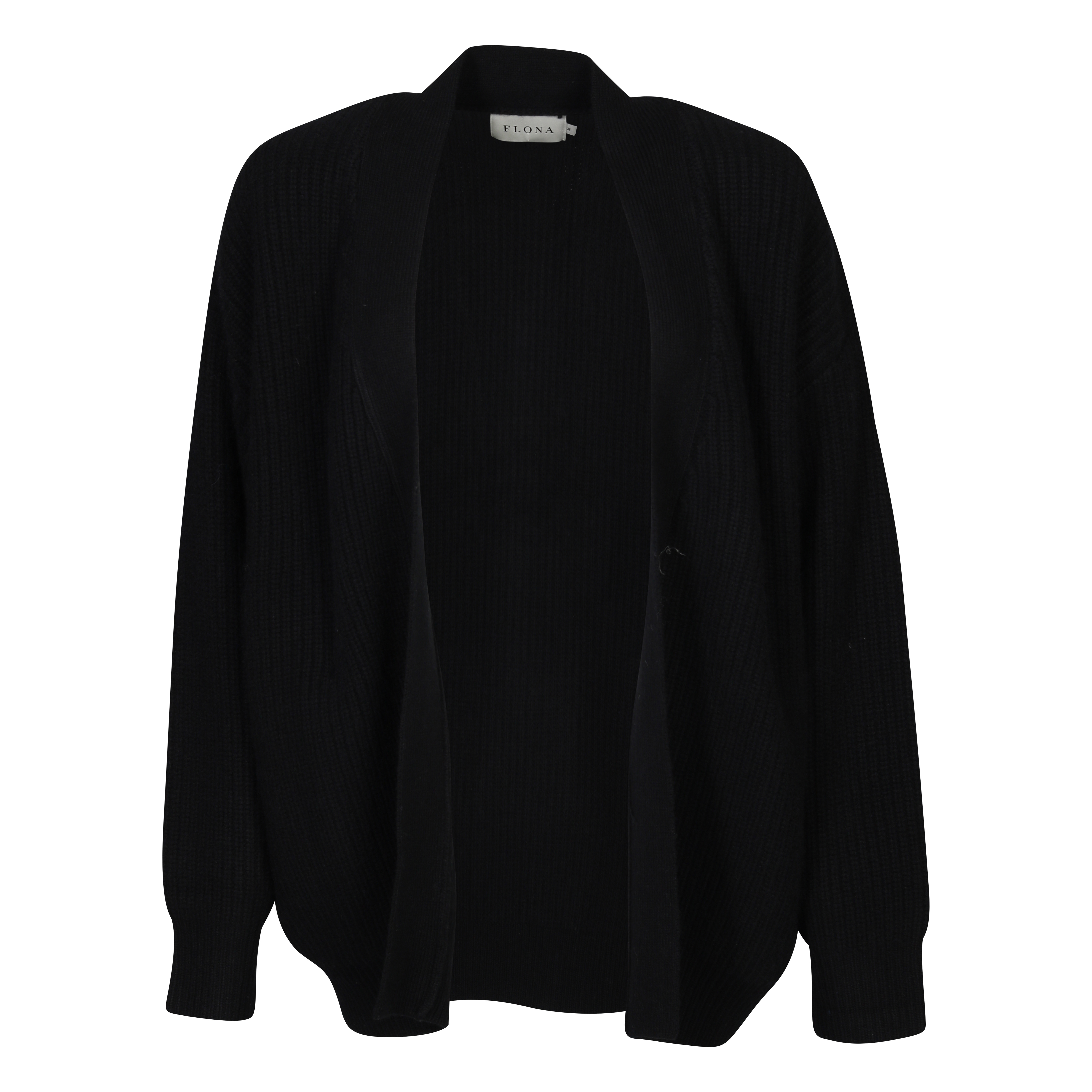 Flona Cashmere Cardigan in Black