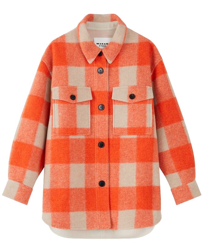 Isabel Marant Étoile Harveli Coat in Orange