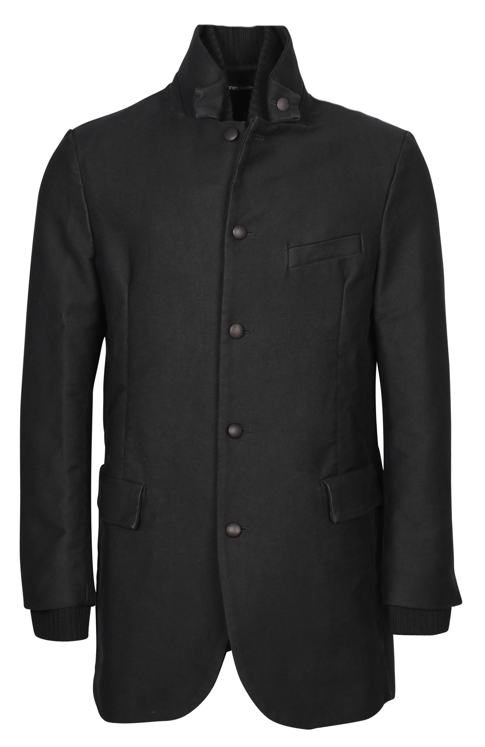 Hannes Roether "Deutsch Leder" Coat in Black