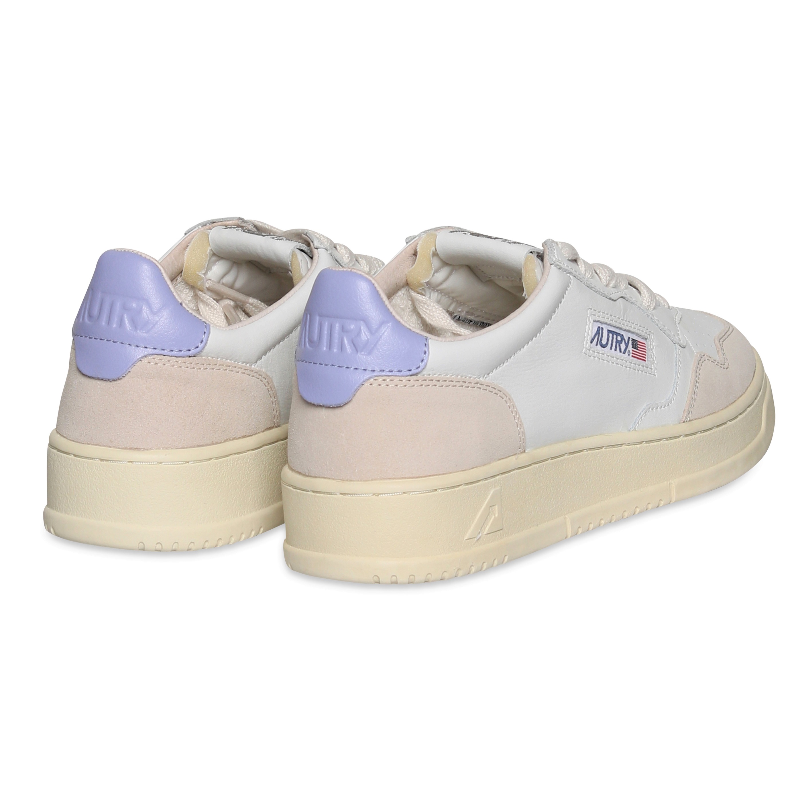 Autry Action Shoes Low Sneaker White/Suede/Lavander 38