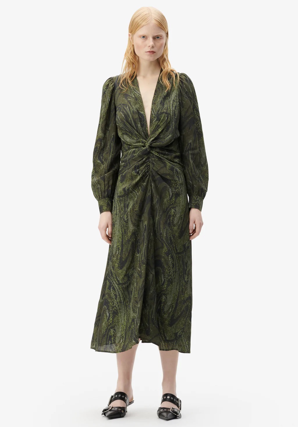 LALA BERLIN Dress in Agate Green M