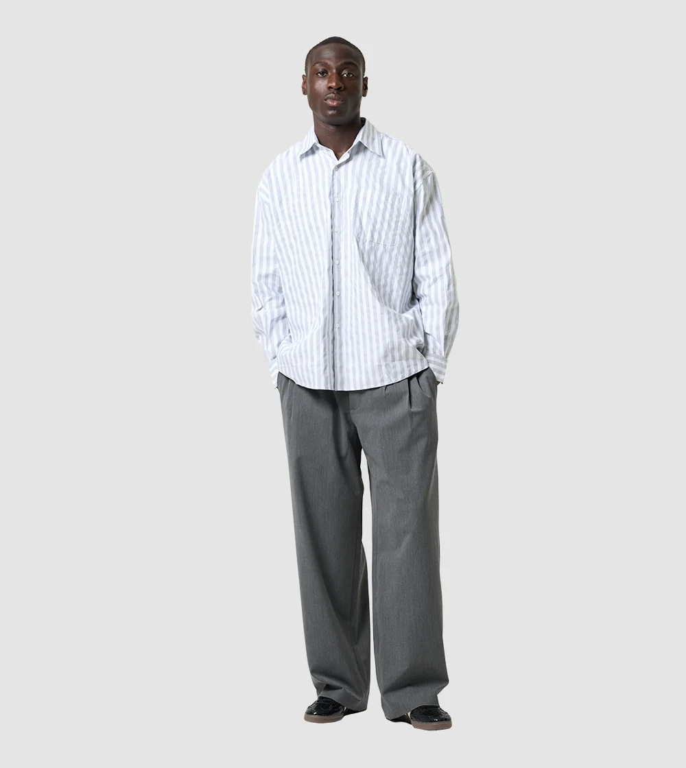 PERPLEX Pleated Pants in Grey