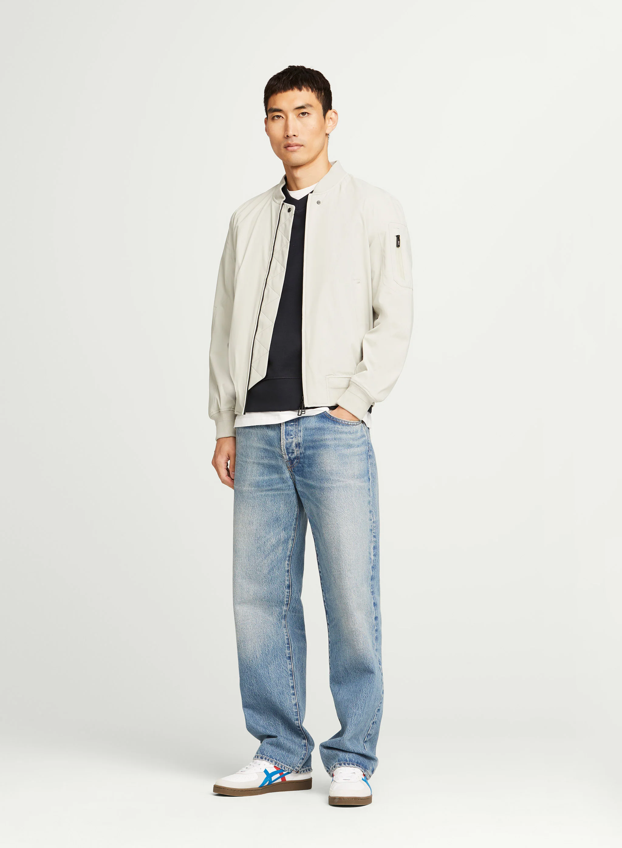 G-LAB Motion II Softech Bomber Jacket in Chalk G-LAB Motion II Softech Bomber Jacket in Chalk