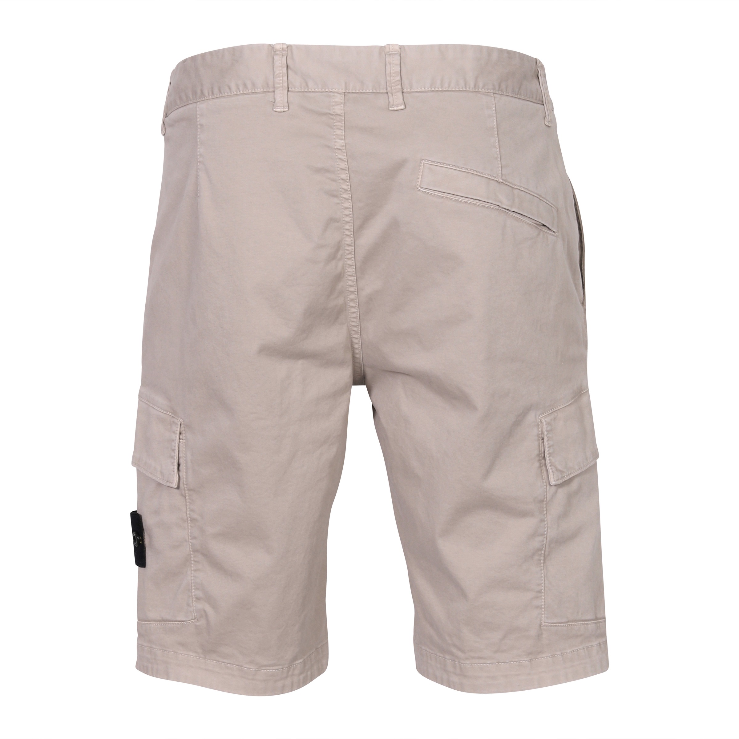 STONE ISLAND Bermuda Slim Short in Washed Dove Grey