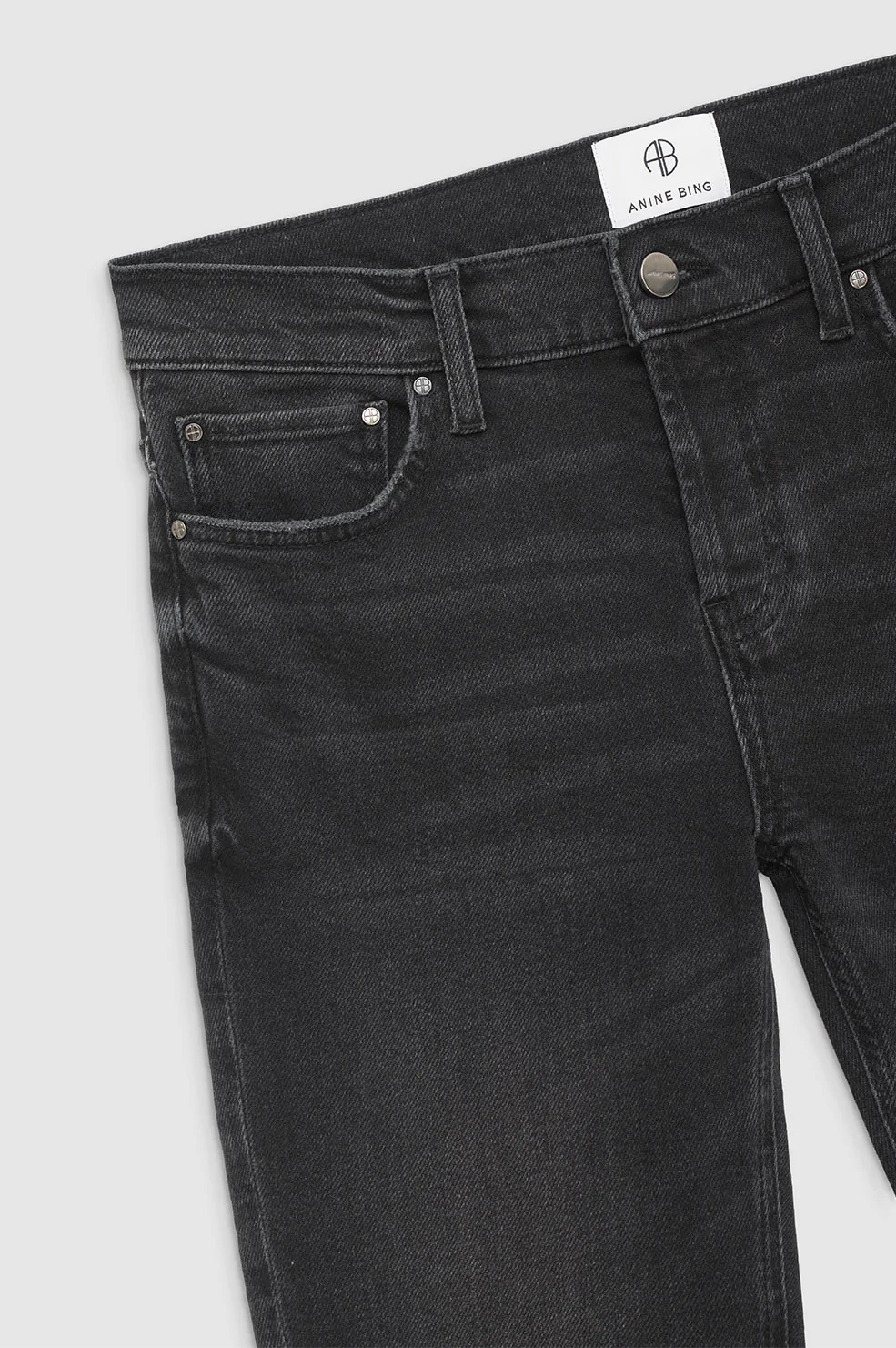 Anine Bing Tristen Jeans in Stoned Black 28