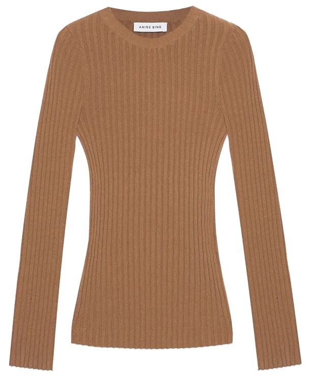 Anine Bing Cecily Longsleeve in Camel