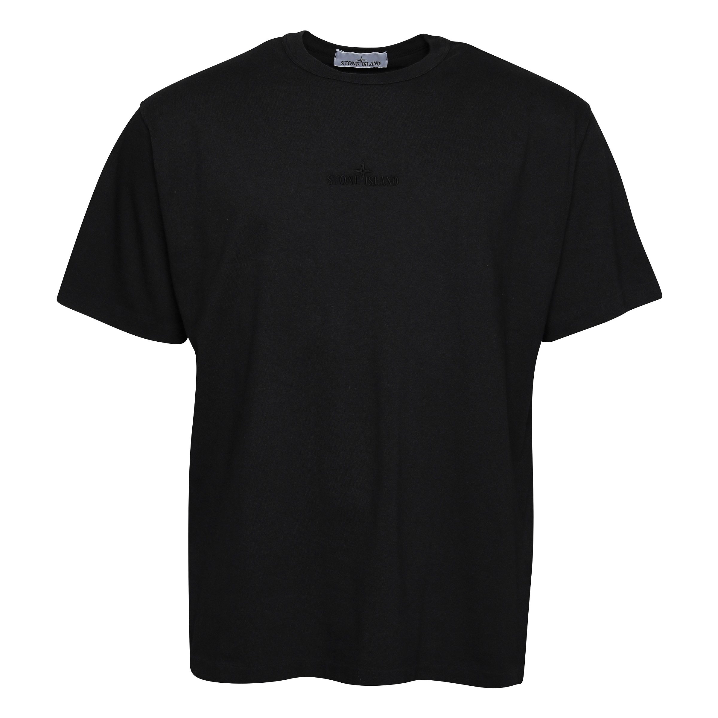 STONE ISLAND Oversized Stamp T-Shirt in Black