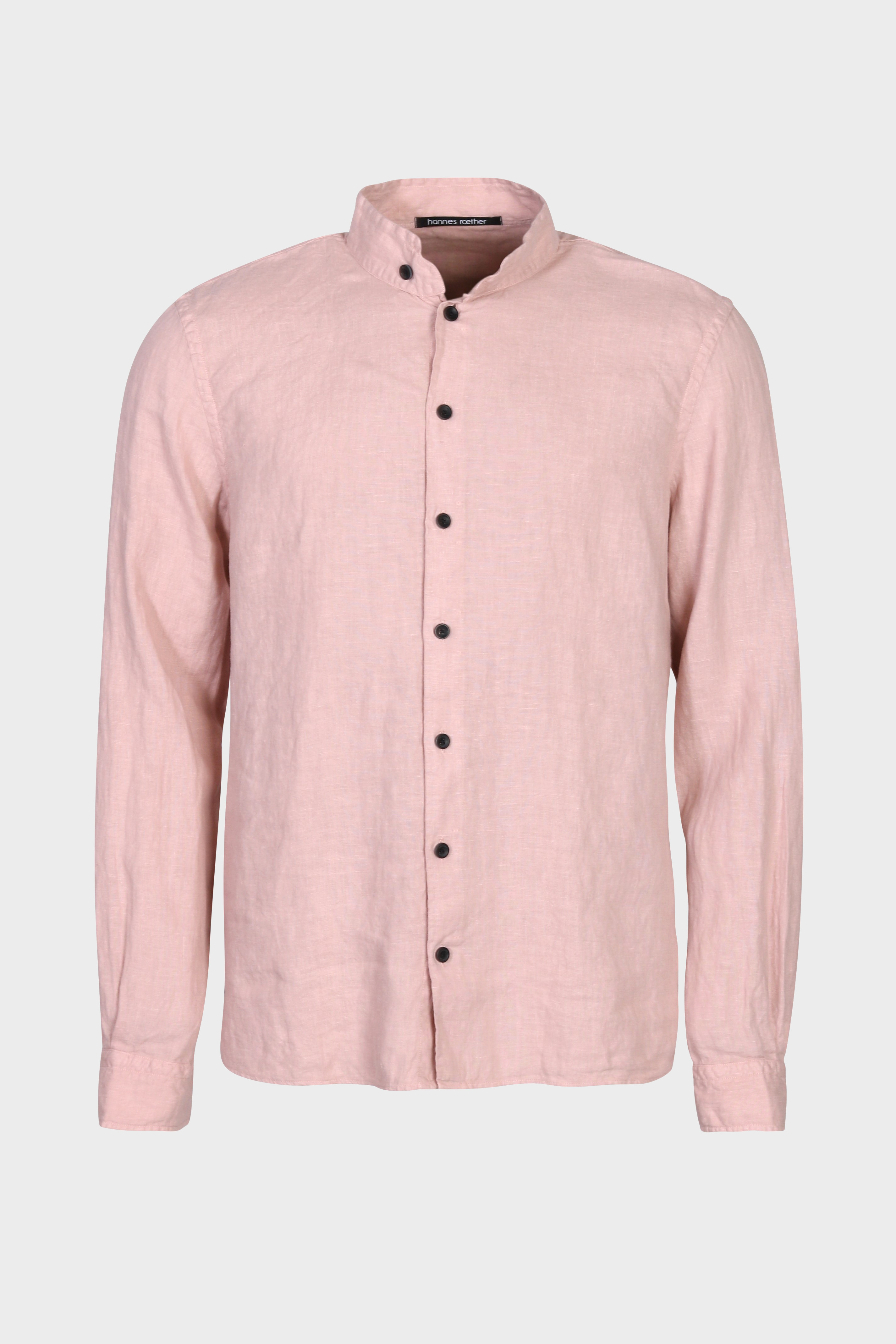 HANNES ROETHER Linen Shirt in Rosé 3XL
