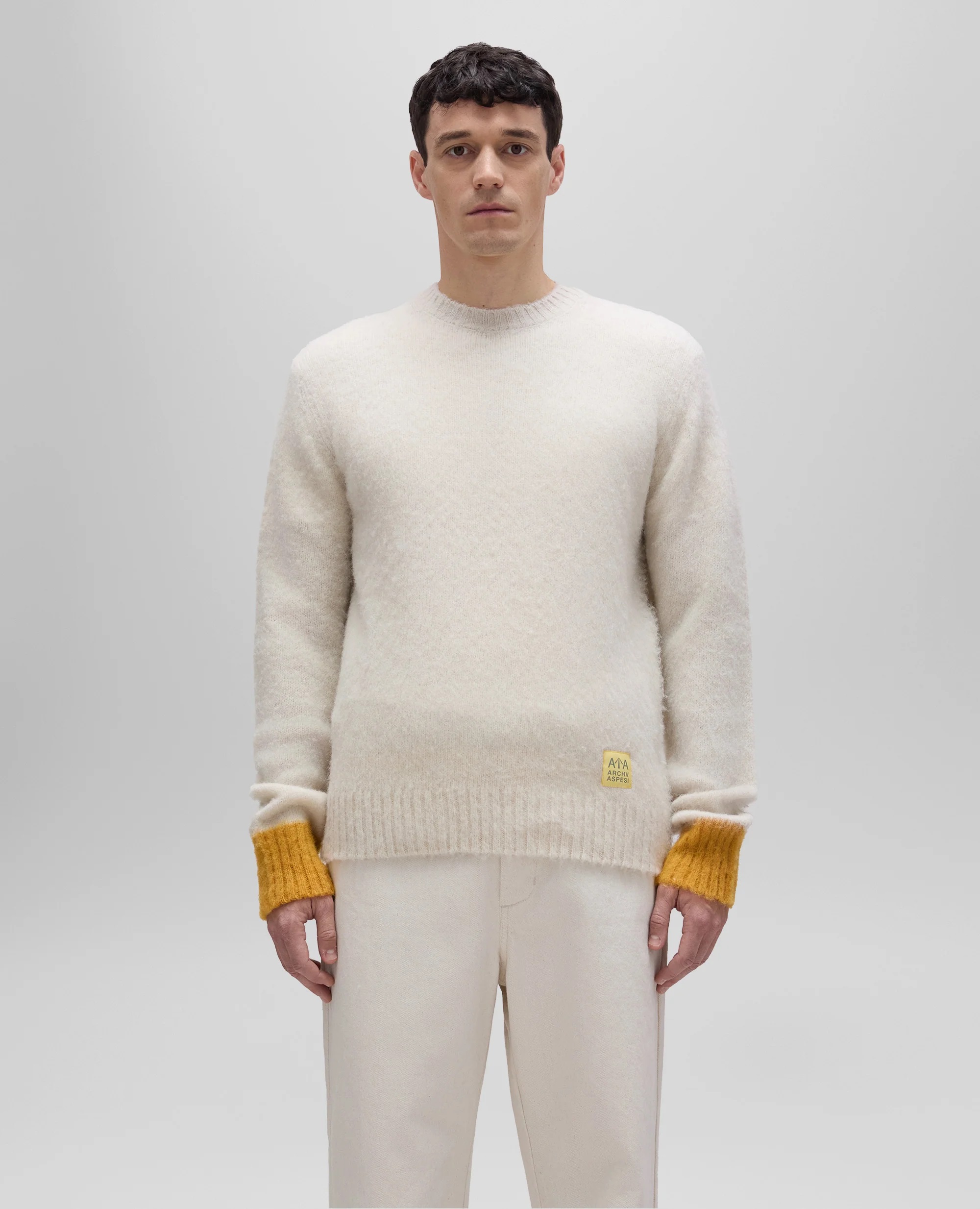 ASPESI Archiv Knit Pullover in Cream 50
