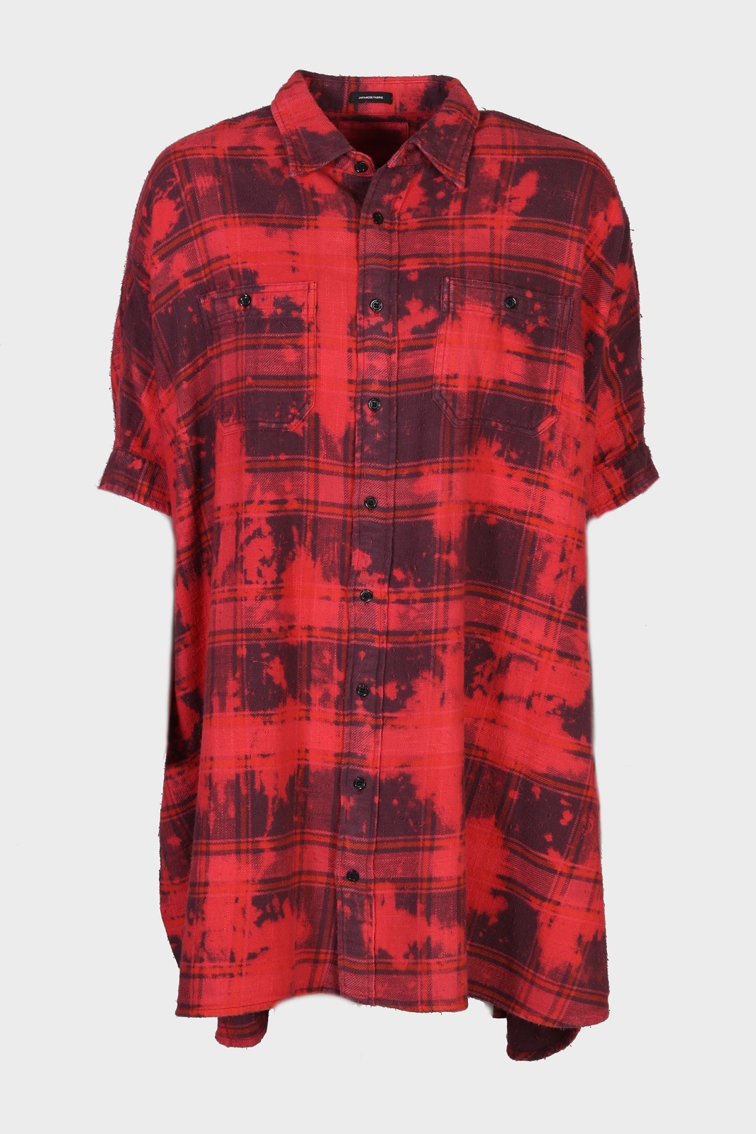 R13 Plaid Oversized Boxy Dress in Dusk Red