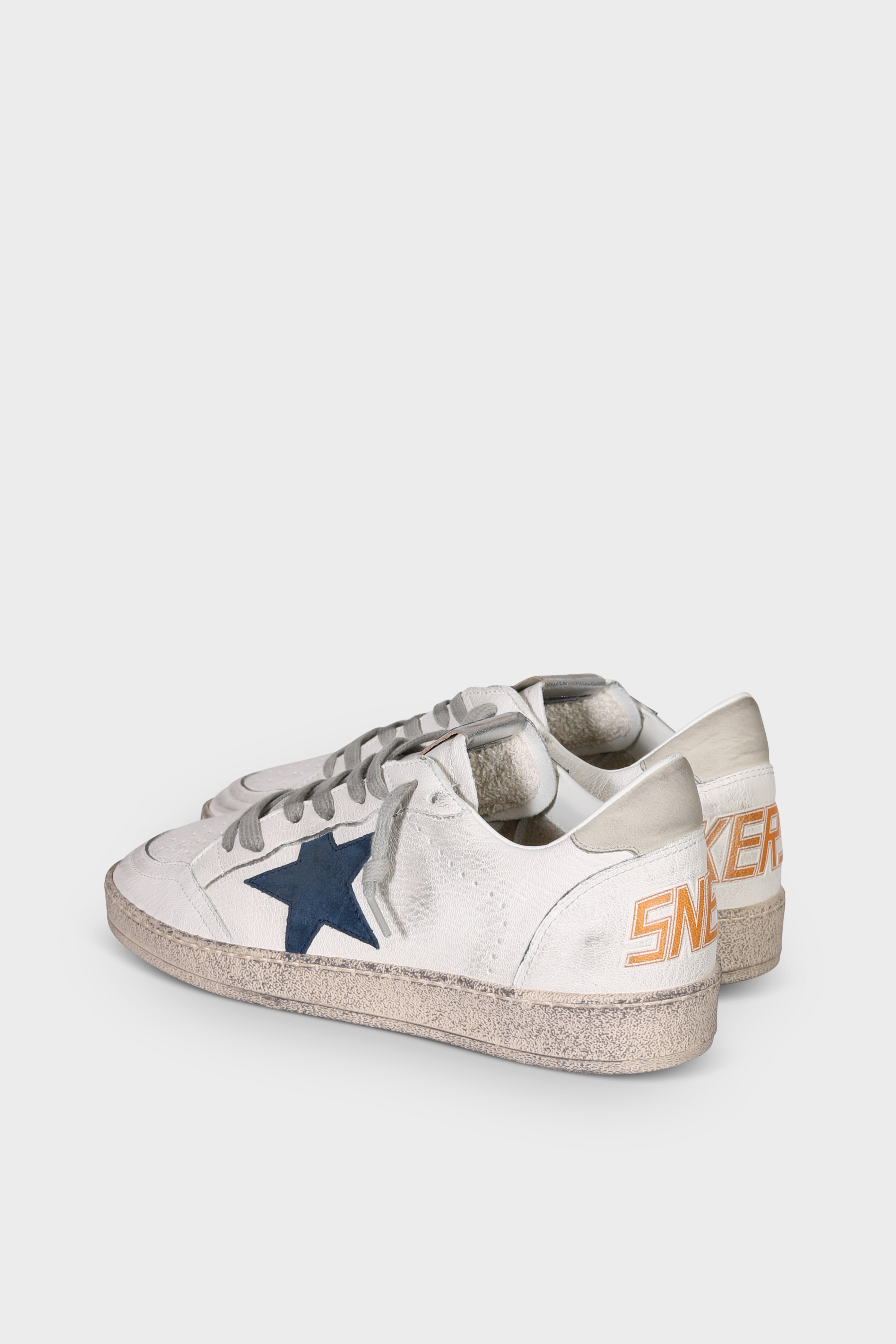 GOLDEN GOOSE Ballstar in White/Blue/Ice