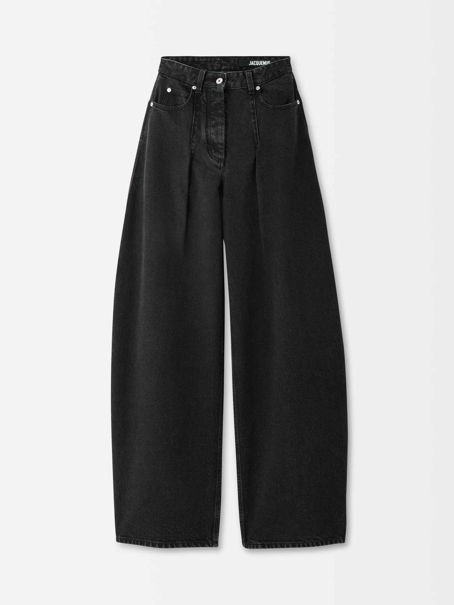 JACQUEMUS Ovalo de-Nîmes Jeans in Black