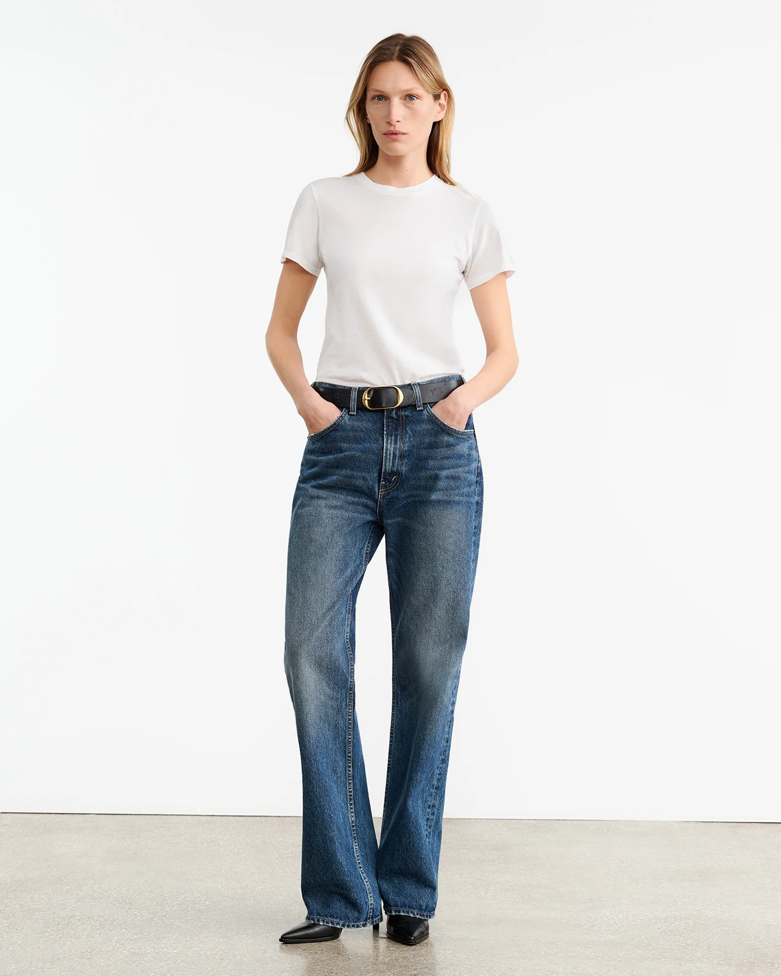 NILI LOTAN Mariela Crewneck T-Shirt in White NILI LOTAN Mariela Crewneck T-Shirt in White