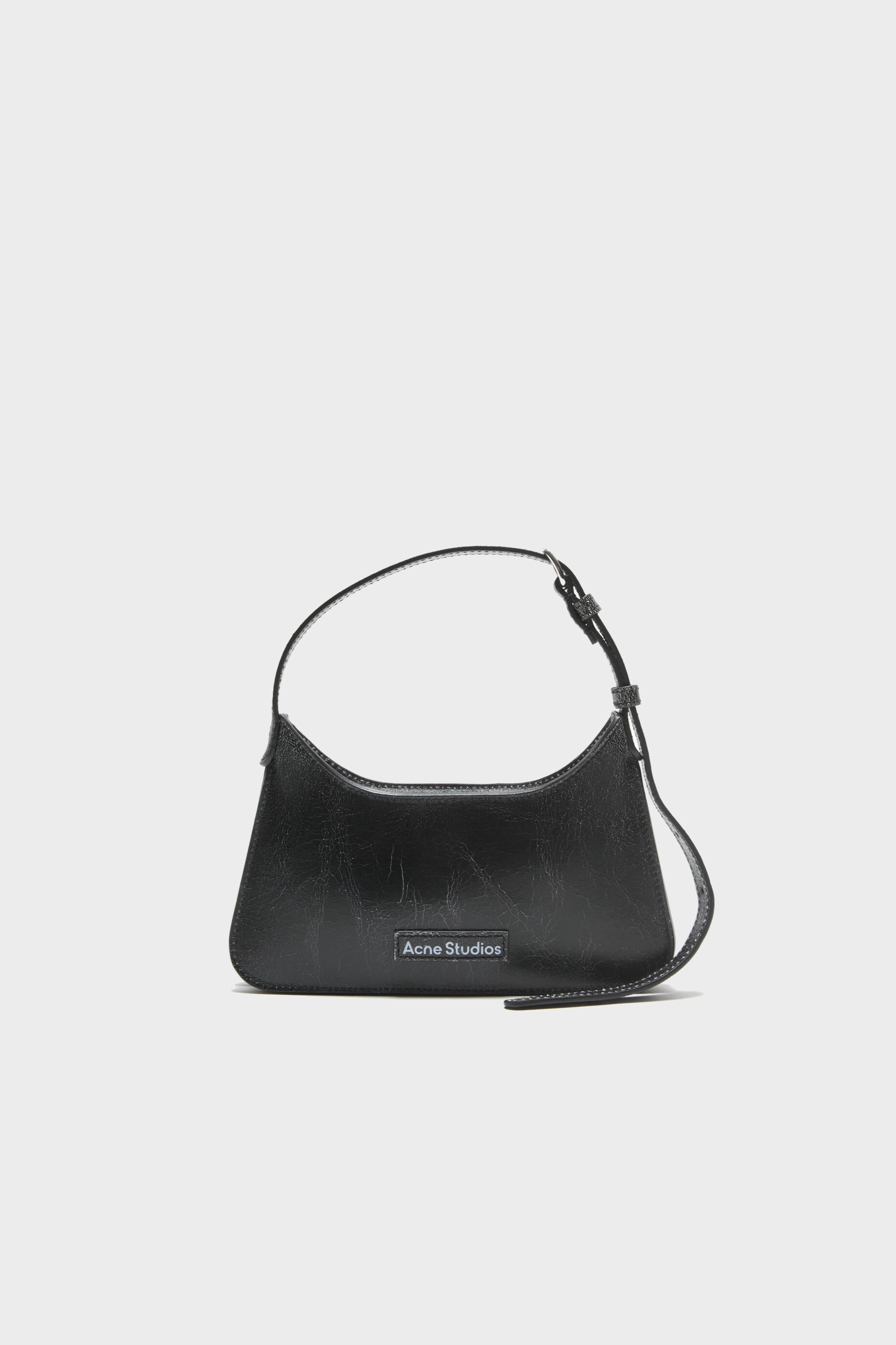 ACNE STUDIOS Flat Micro Shoulder Bag in Black
