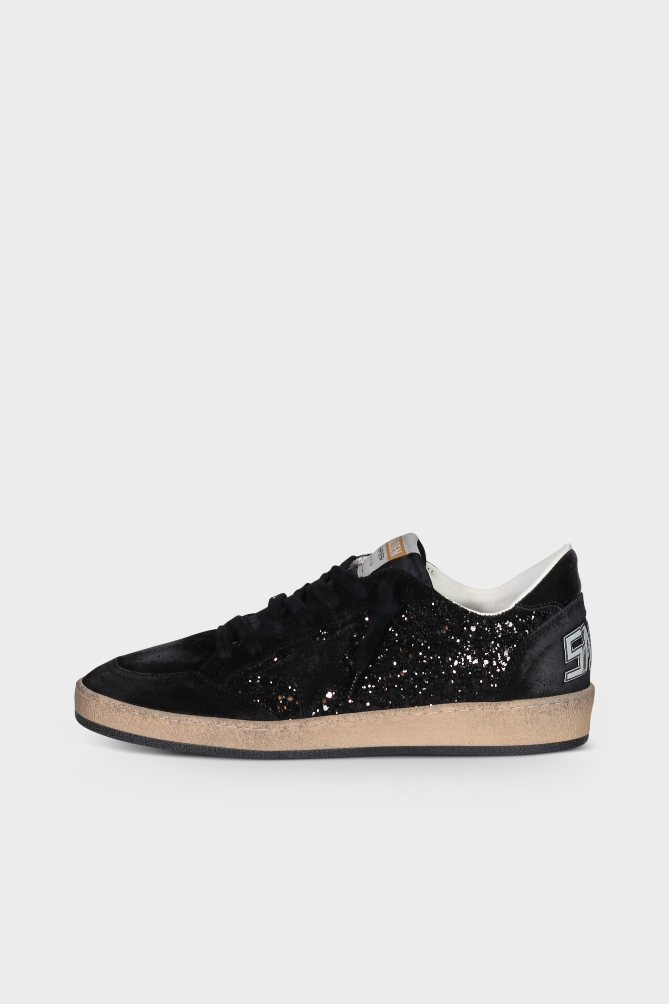 GOLDEN GOOSE Ballstar Glitter in Black