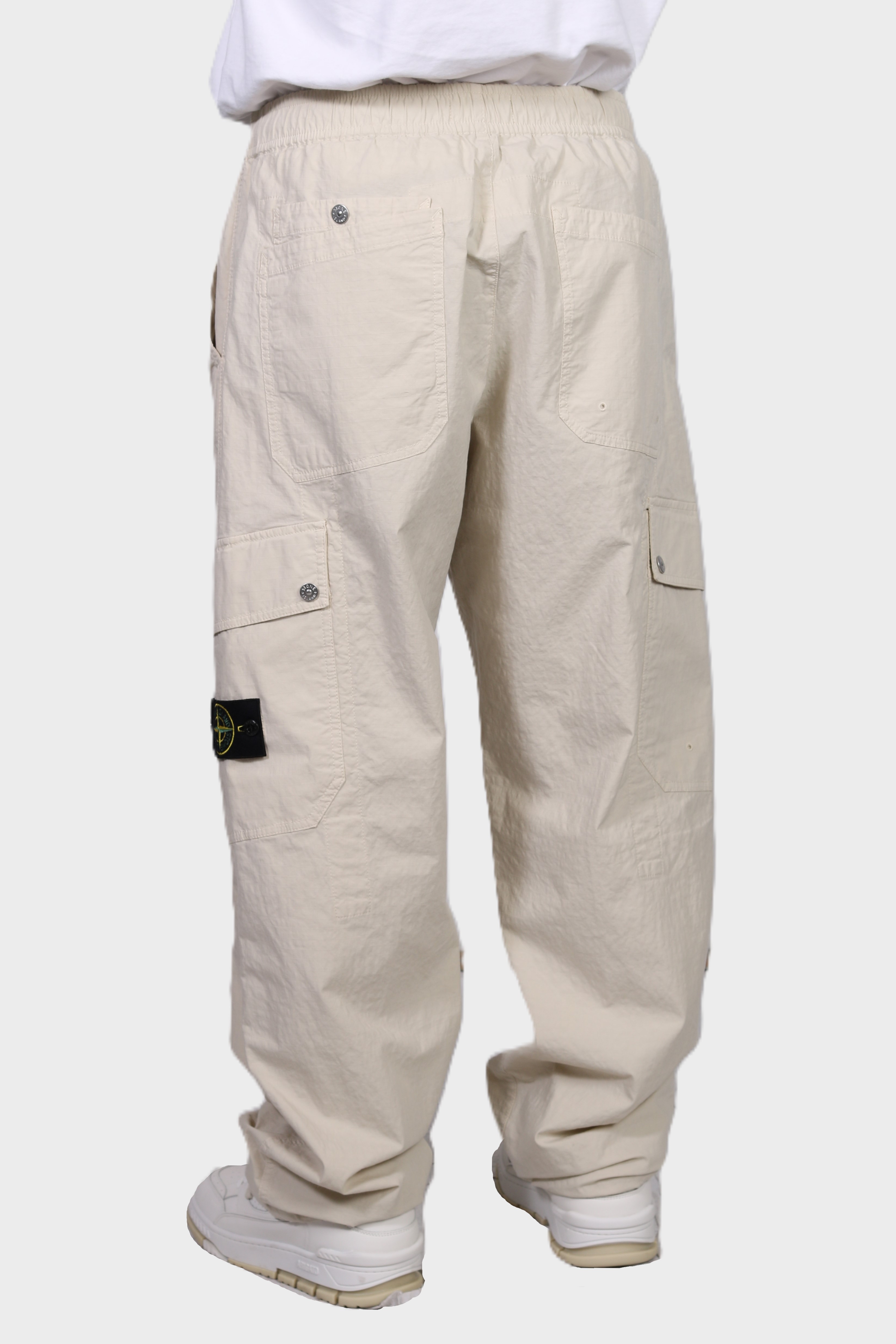 STONE ISLAND Ripstop Cargo Pant in Light Beige