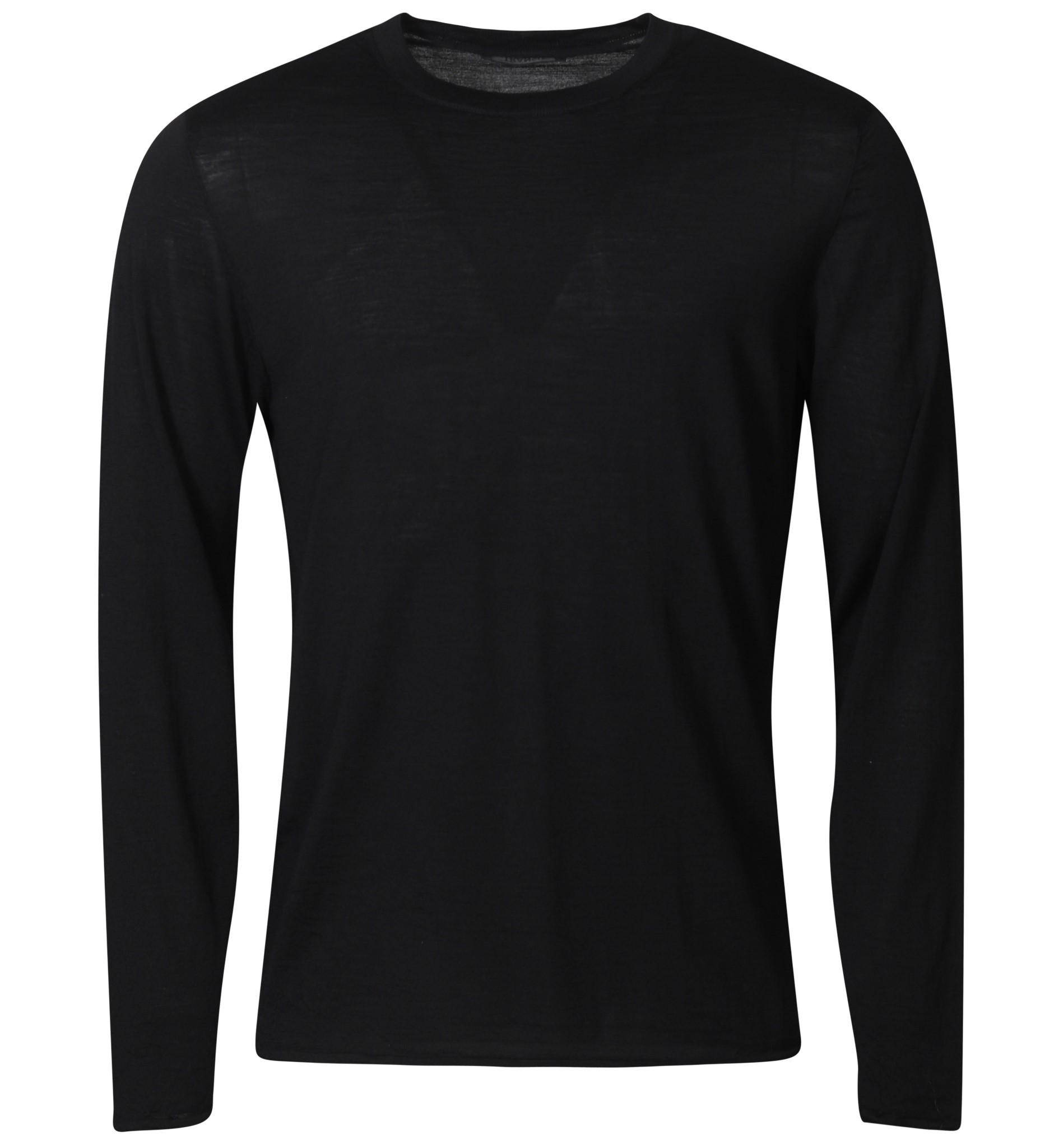 TRANSIT UOMO Super Fine Knit Pullover in Black