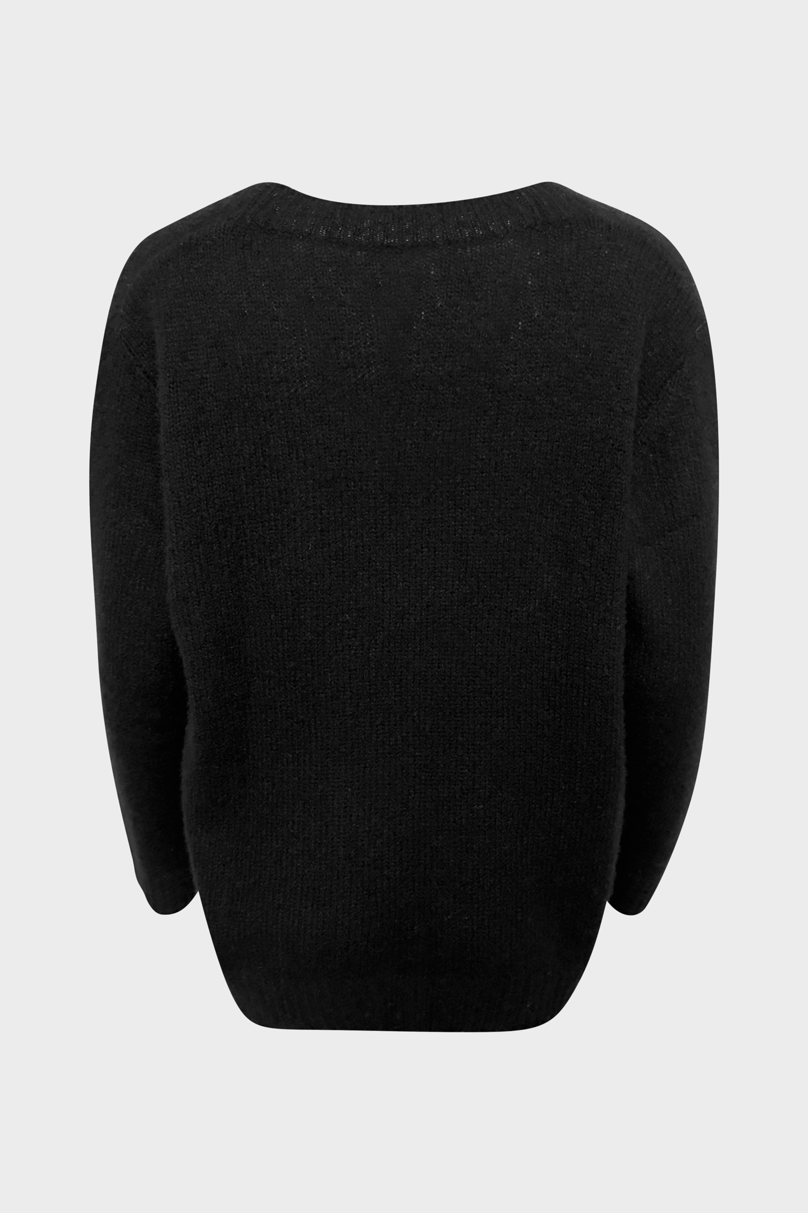 LISA YANG Leona Cashmere/Silk Sweater in Black 2 / M-L