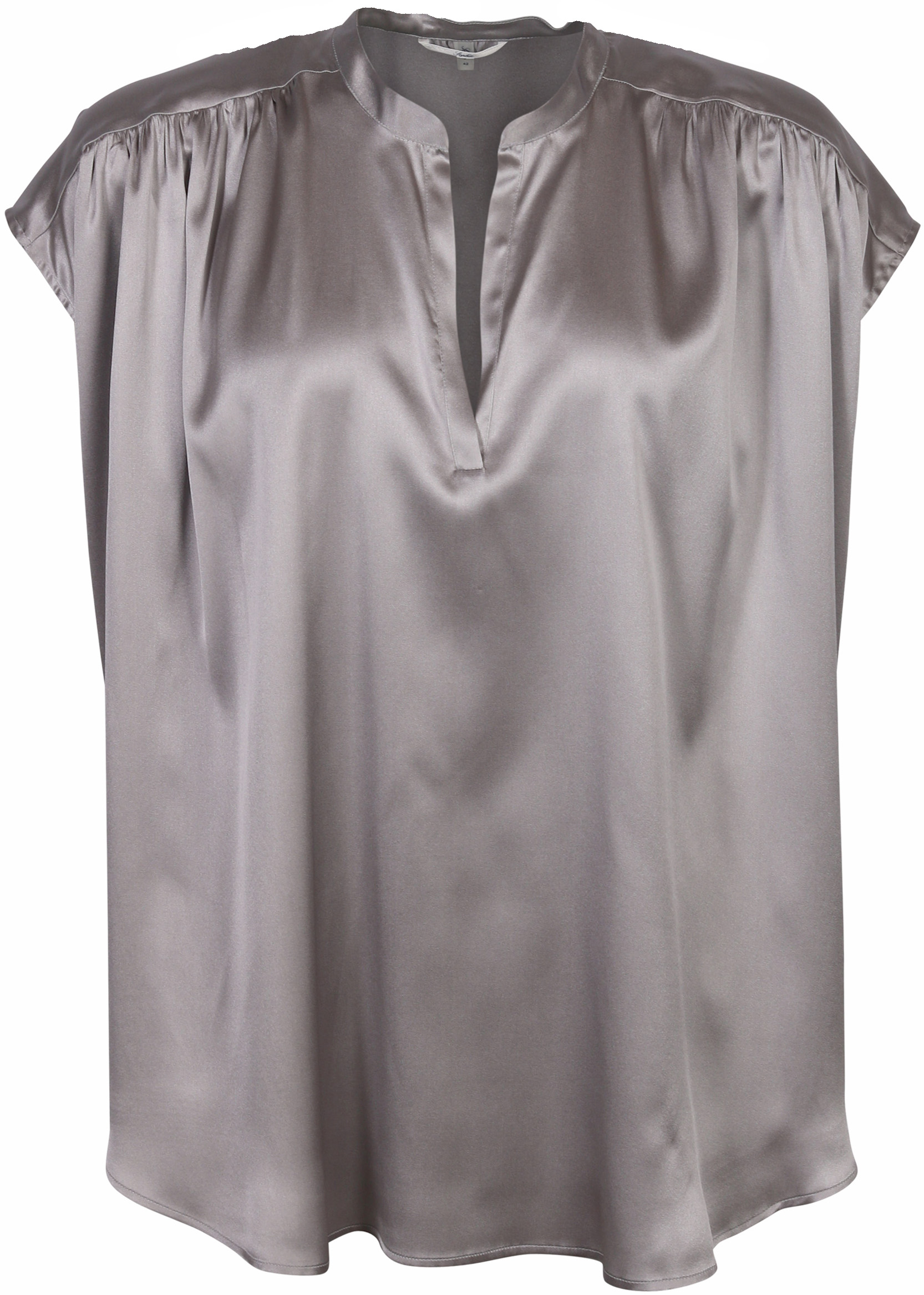 Sophie Silk Blouse Maxi Silver