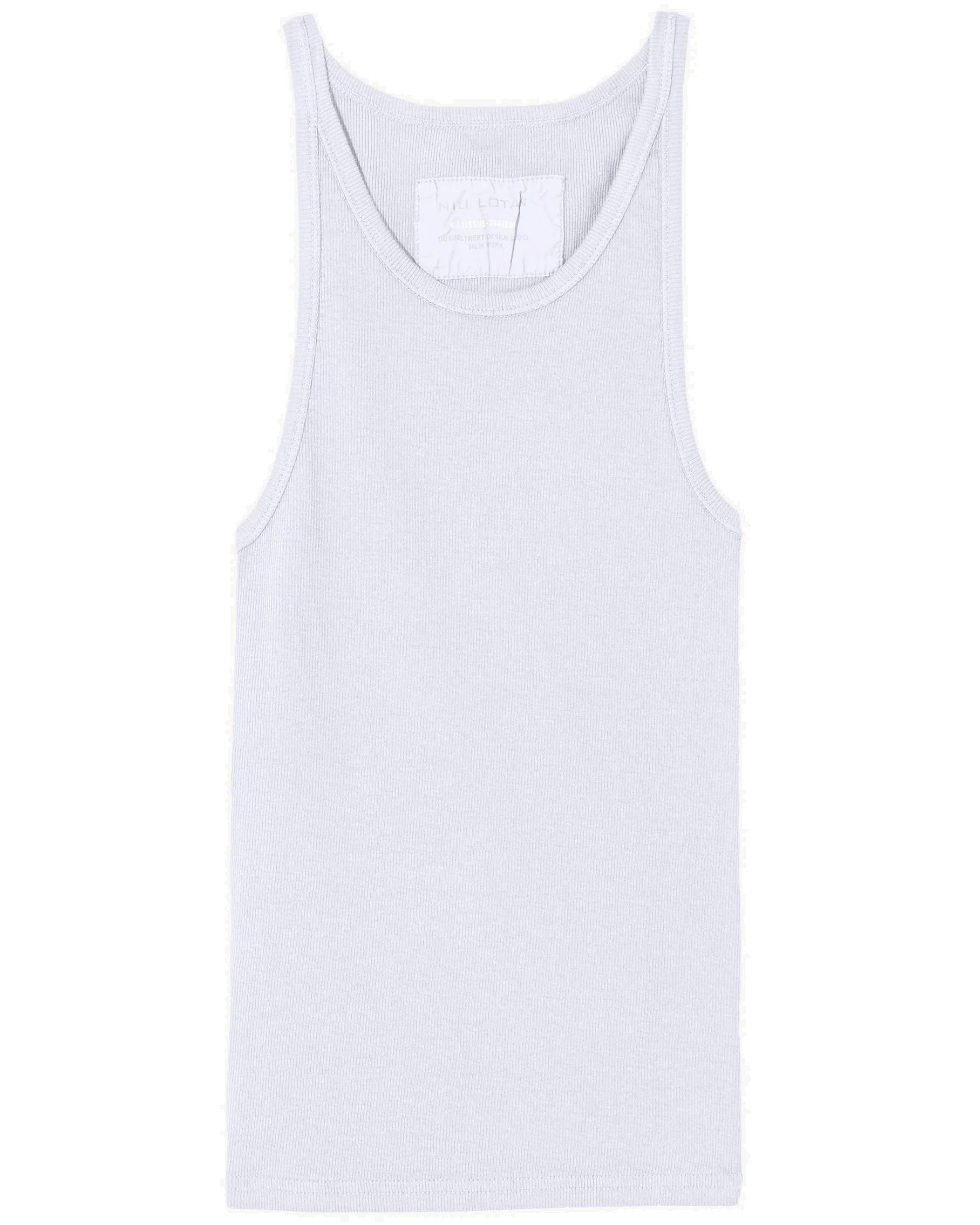 NILI LOTAN Rib Tank Jennifer in White