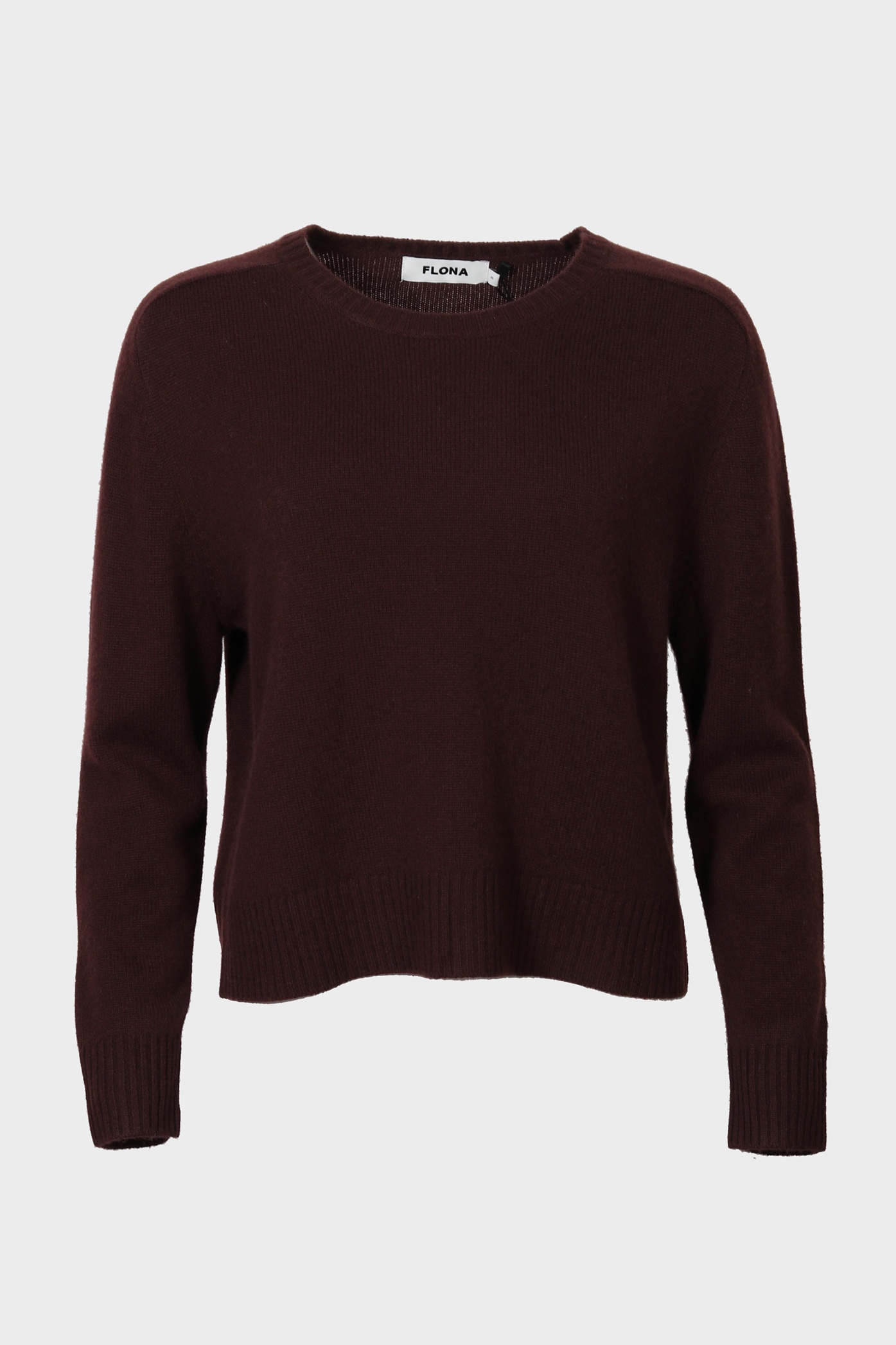 FLONA Cashmere Crewneck Sweater in Brown